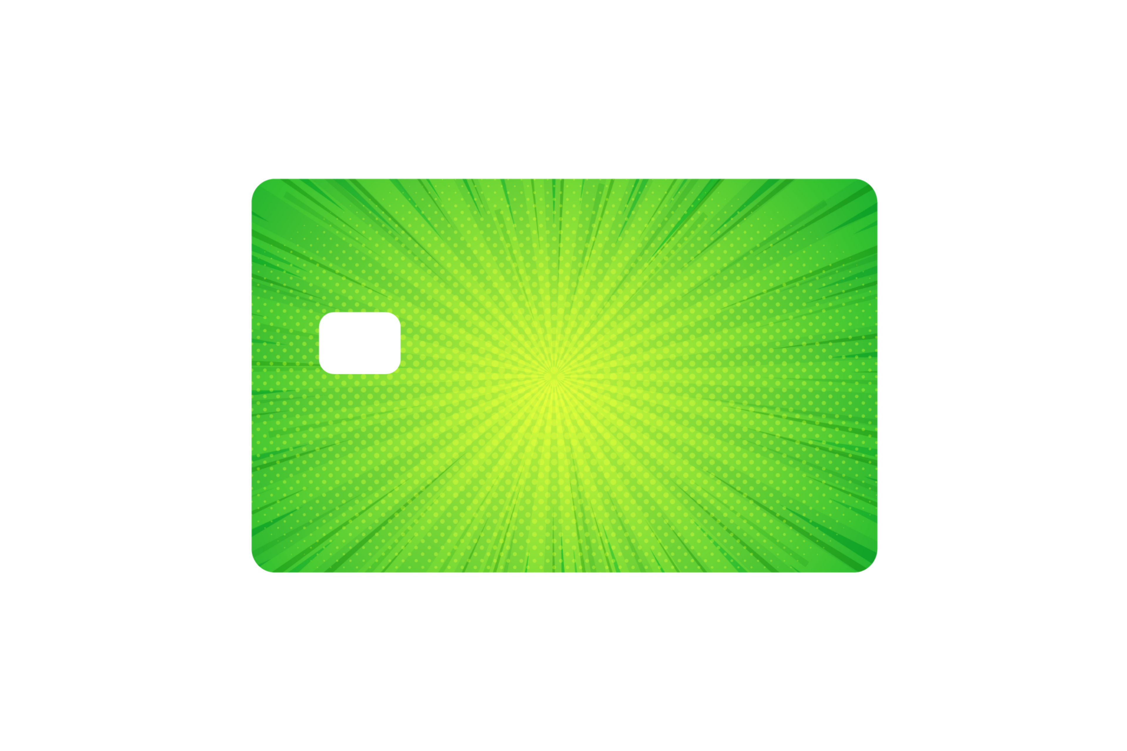 CARD WRAP: GREEN COMIC - OzDecalz