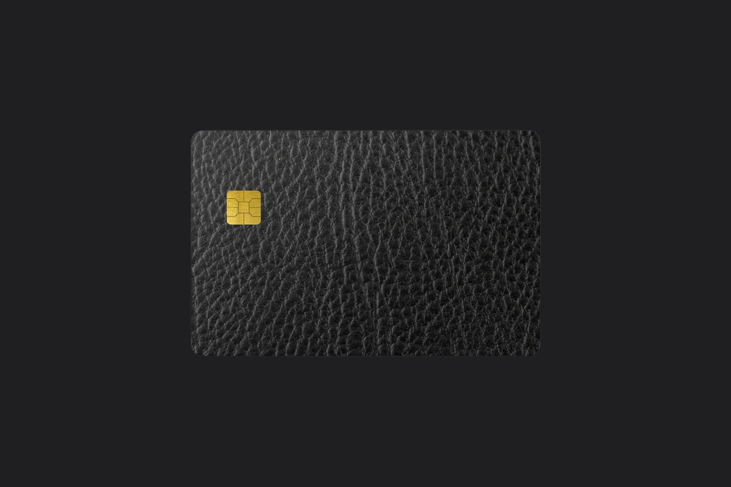 CARD SKIN: BLACK LEATHER