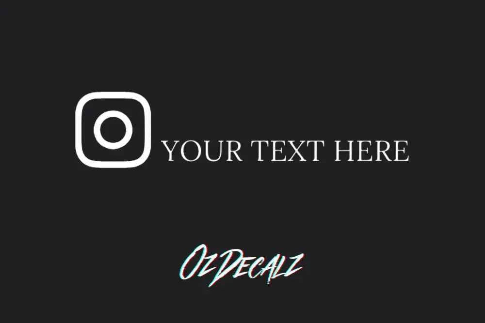 CUSTOM STICKER: INSTA SOCIAL TAG (CREW)