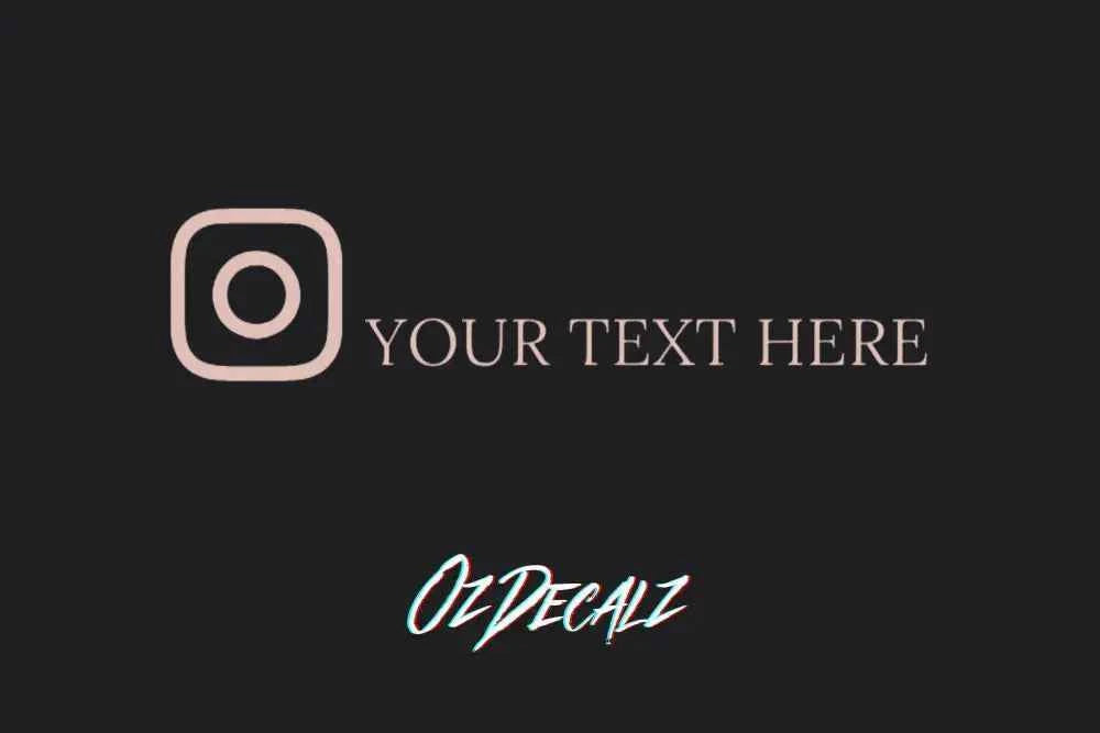 CUSTOM STICKER: INSTA SOCIAL TAG (CREW)