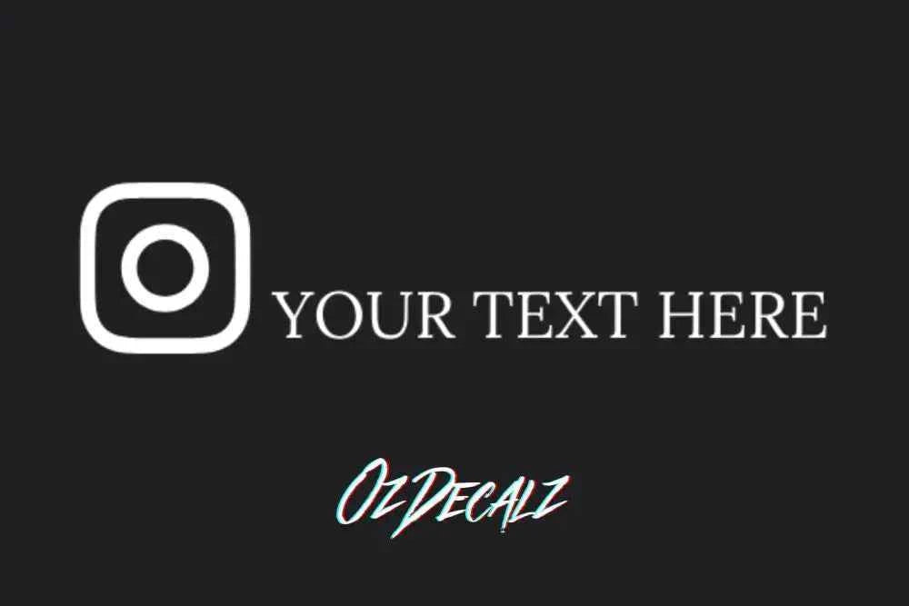 CUSTOM STICKER: INSTA SOCIAL TAG (CREW)