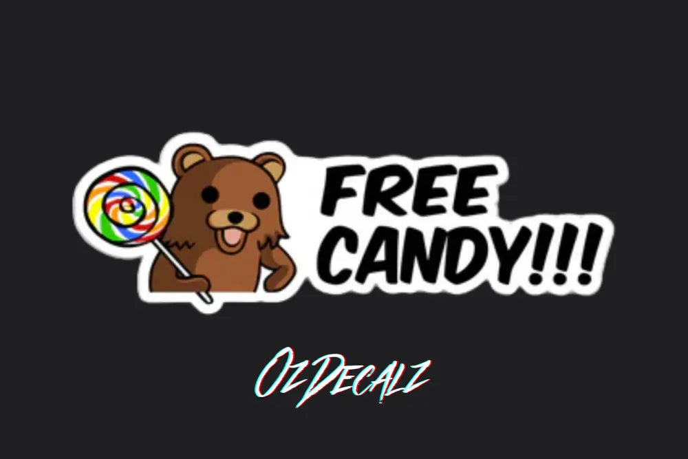 FREE CANDY STICKER - OZDecalz