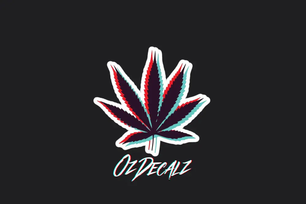 STICKER: WEED LEAF