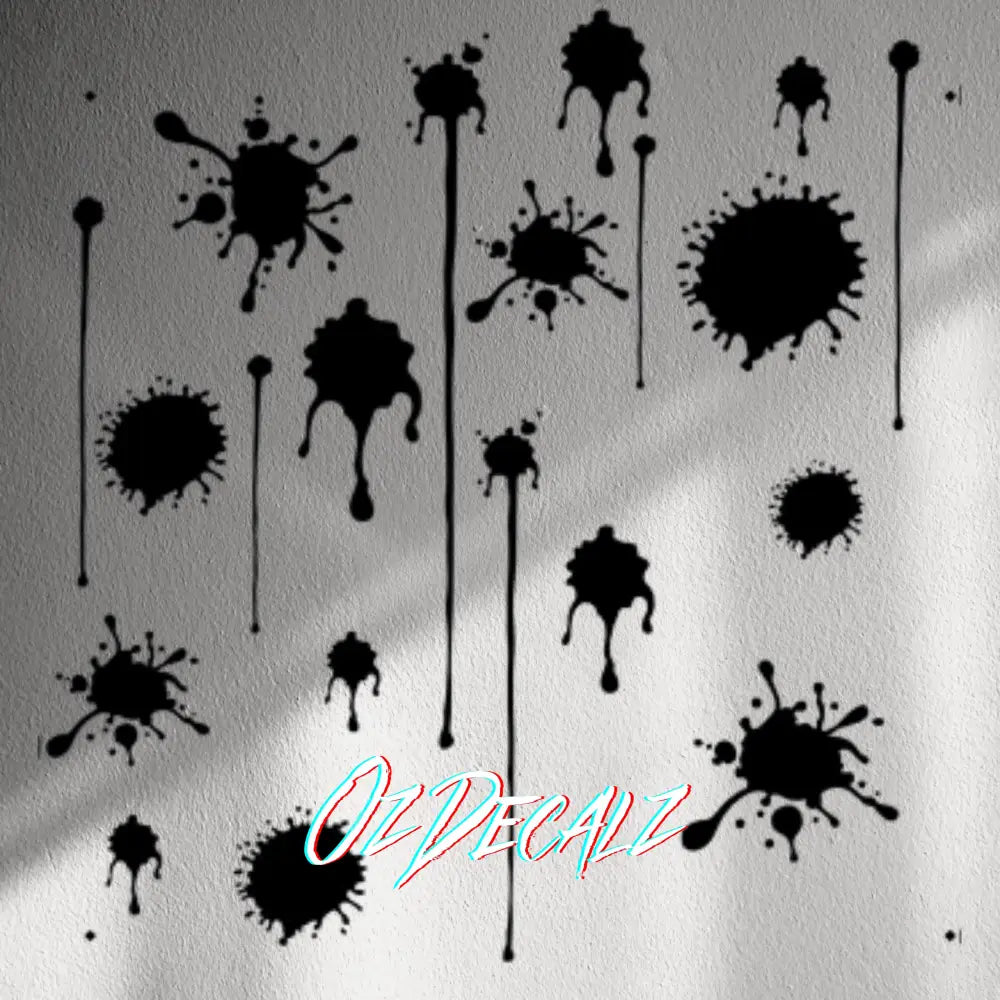 WALL STICKER: PAINT SPLAT 20 PK - OzDecalz