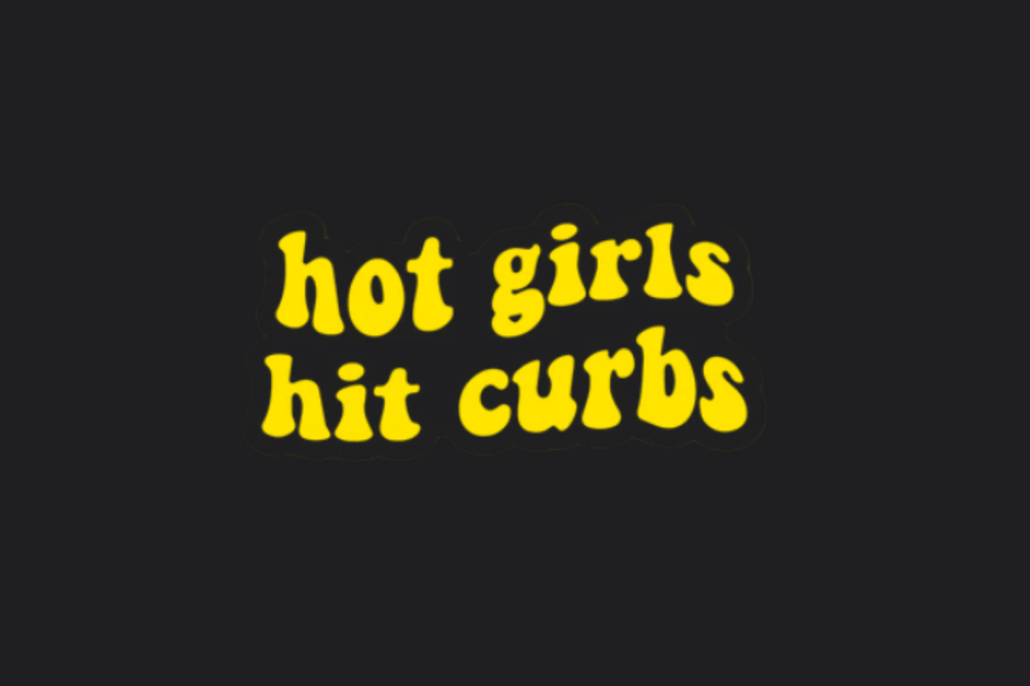 Hot Girls Hit Curbs 03 Sticker