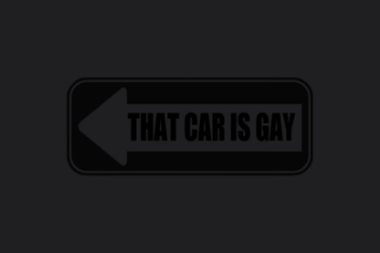 That Car Is Gay Sticker