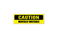 SLAP STICKER: CAUTION