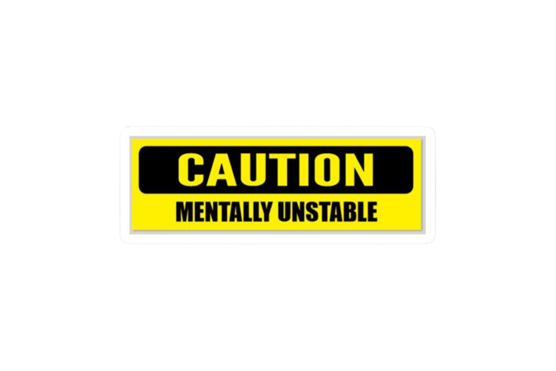 SLAP STICKER: CAUTION