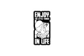 Die-Cut Sticker: ENJOY THE LITTLE THINGS
