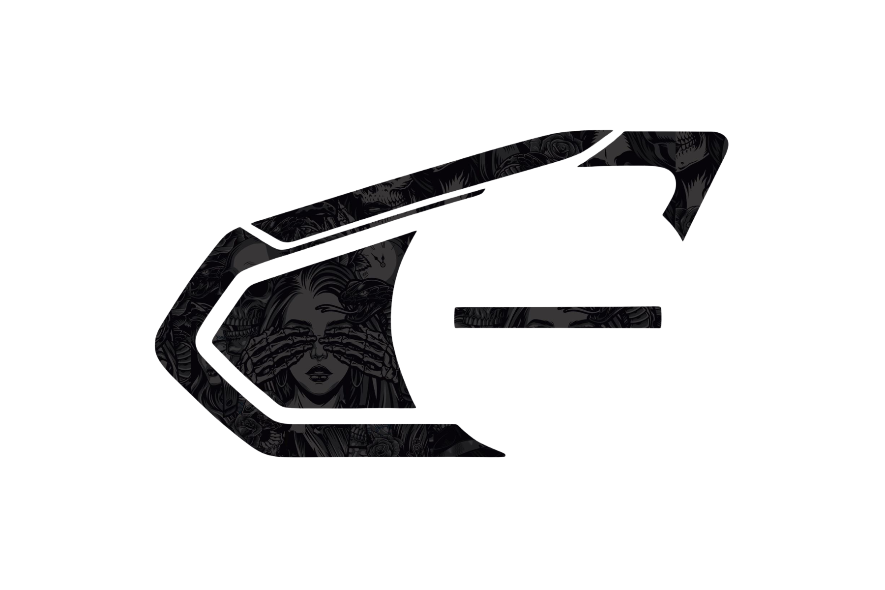 INTERCOM SKIN: DARK FLORAL