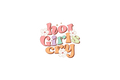 Die-Cut Sticker: HOT GIRLS CRY