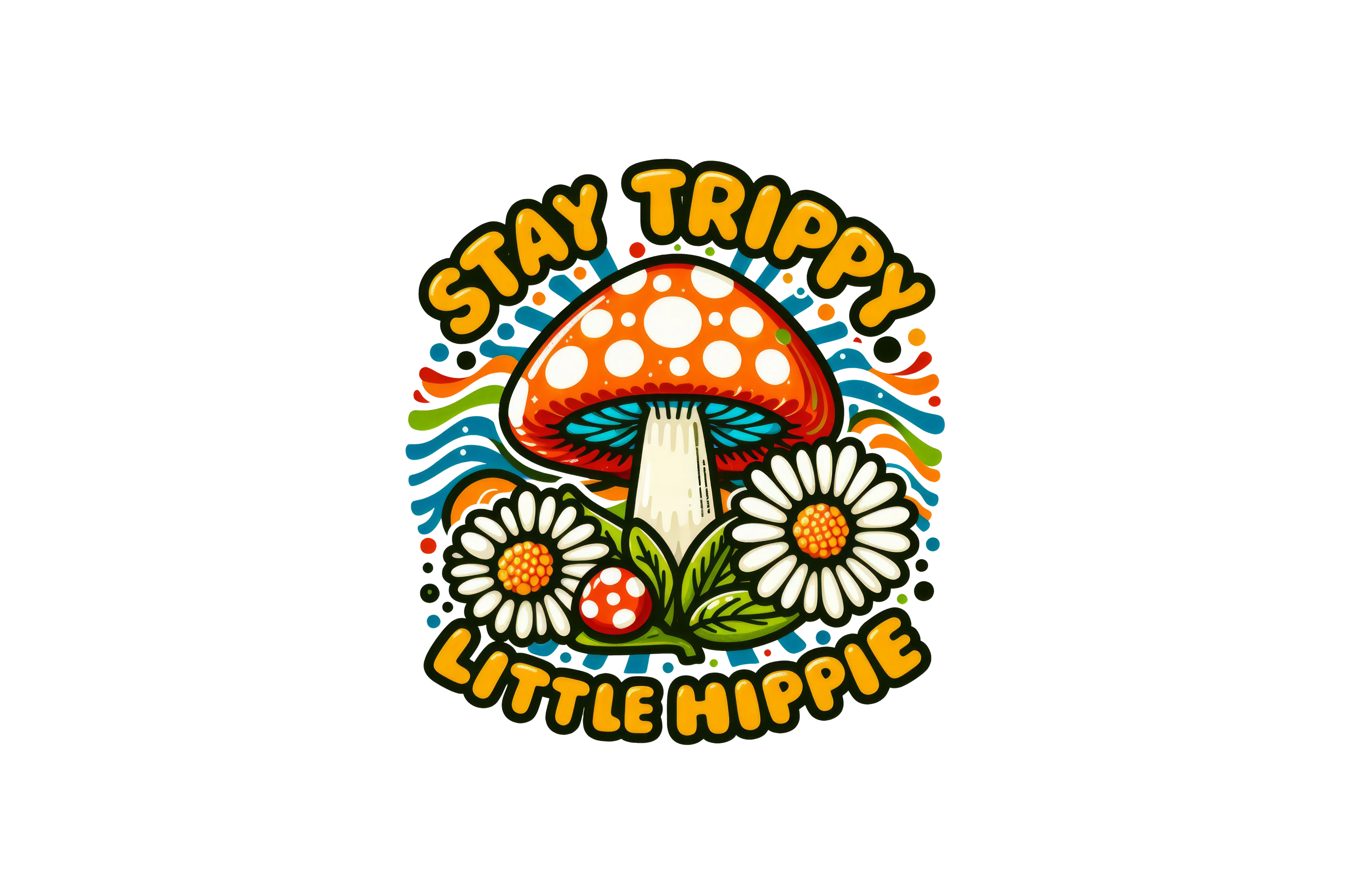 STICKER: STAY TRIPPY LITTLE HIPPIE - OzDecalz