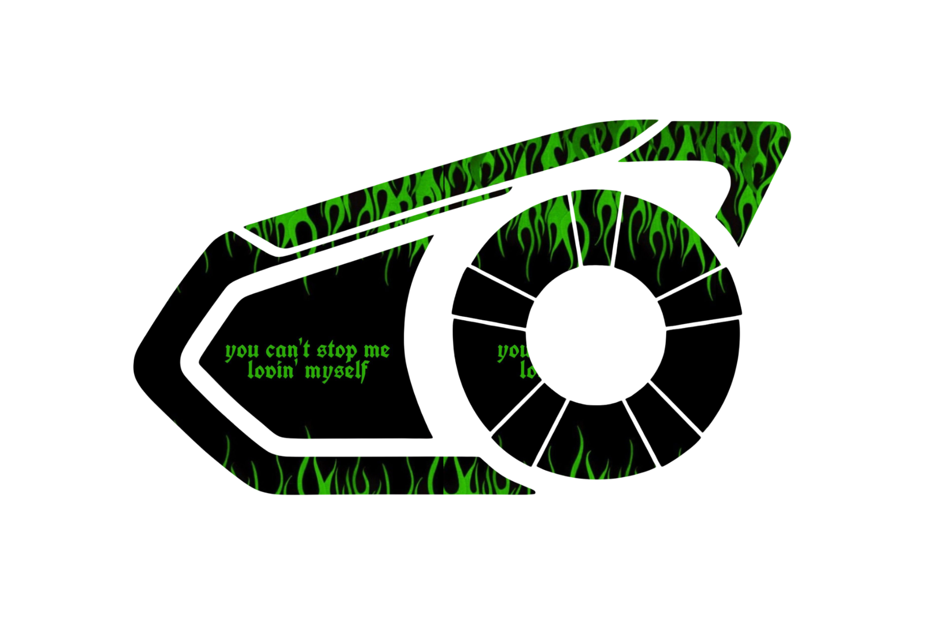 INTERCOM SKIN: GREEN FLAMES