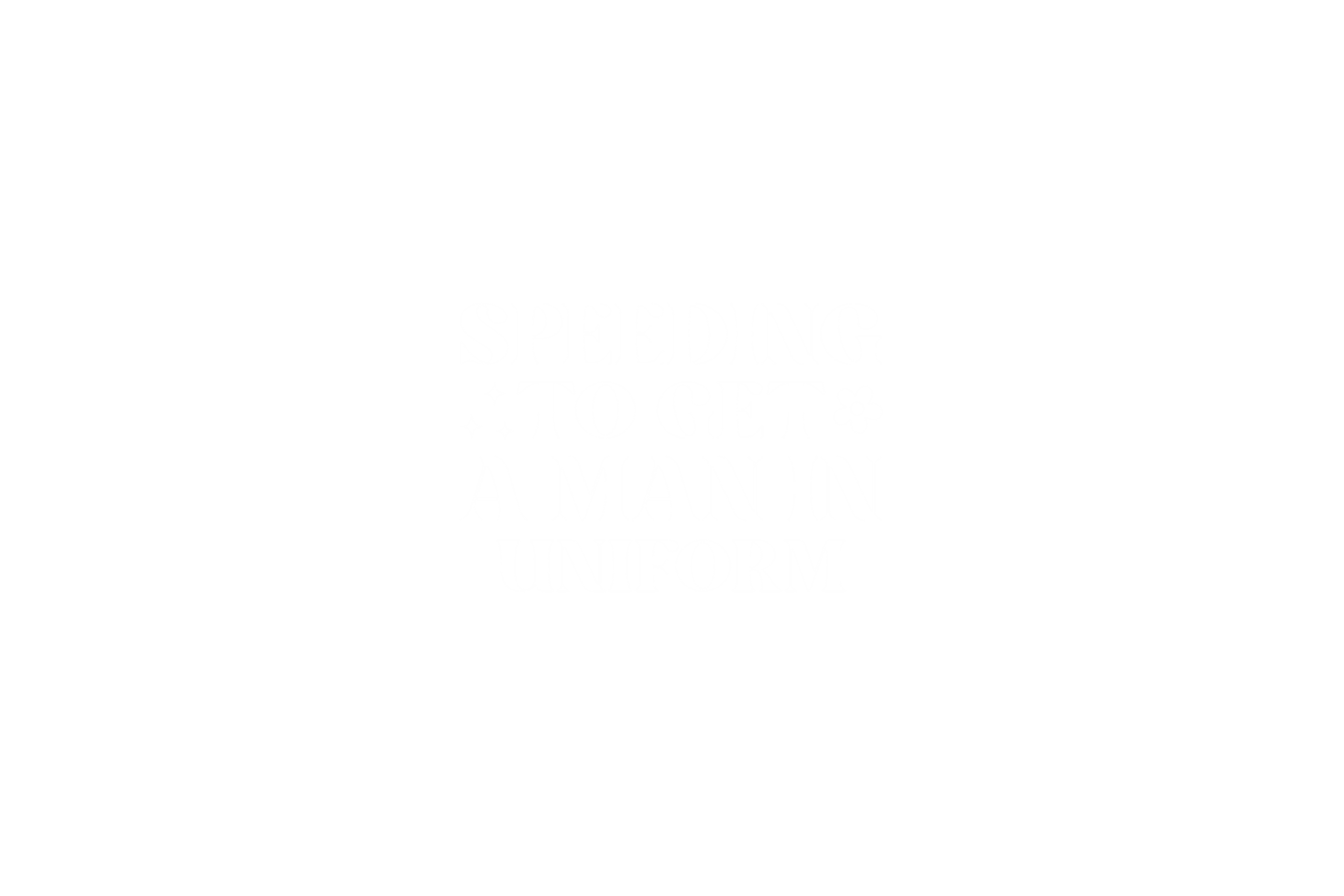 STICKER: SPEEDING TO GET A MAN IN UNIFORM