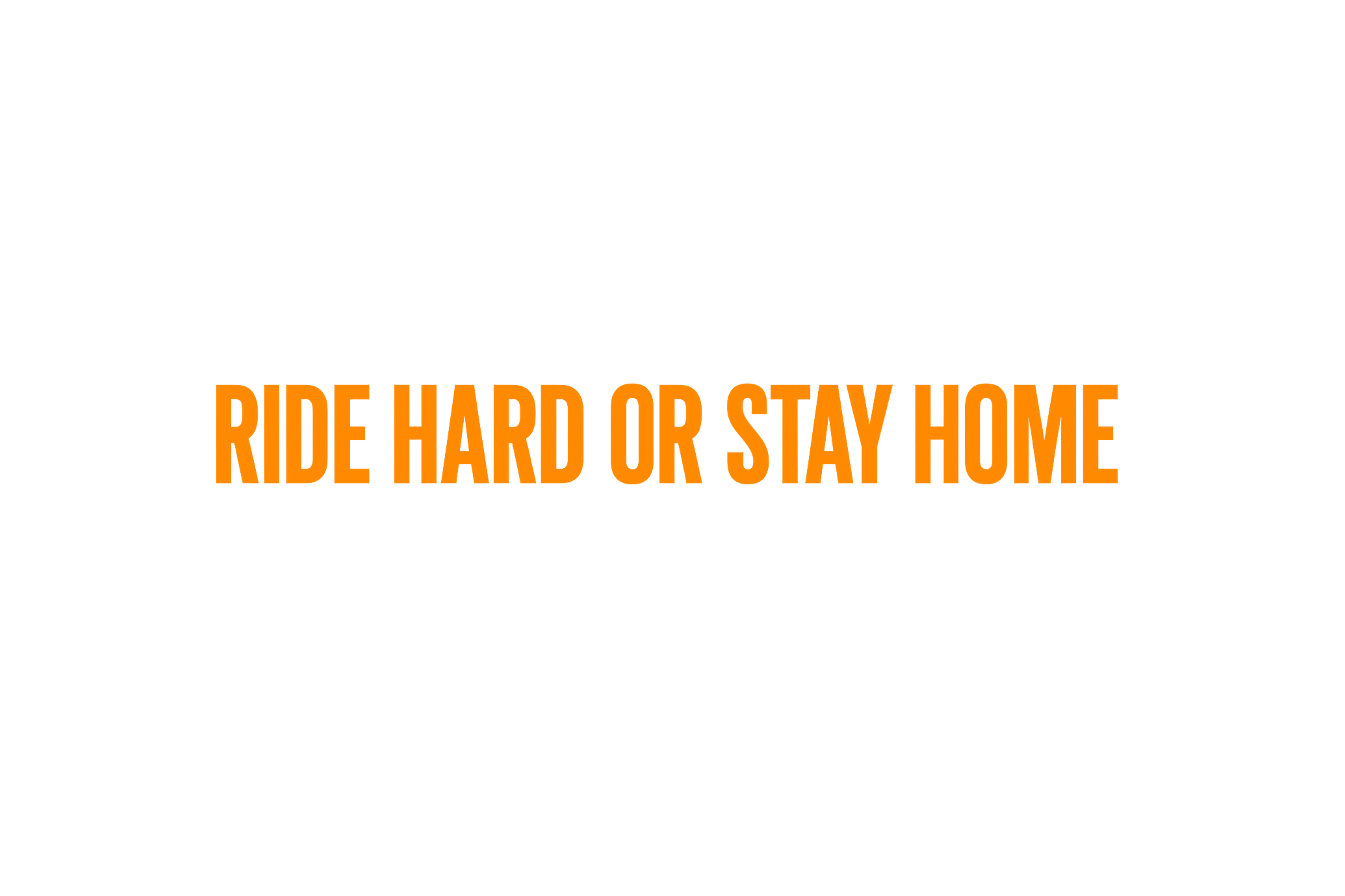 STICKER: RIDE HARD OR STAY HOME