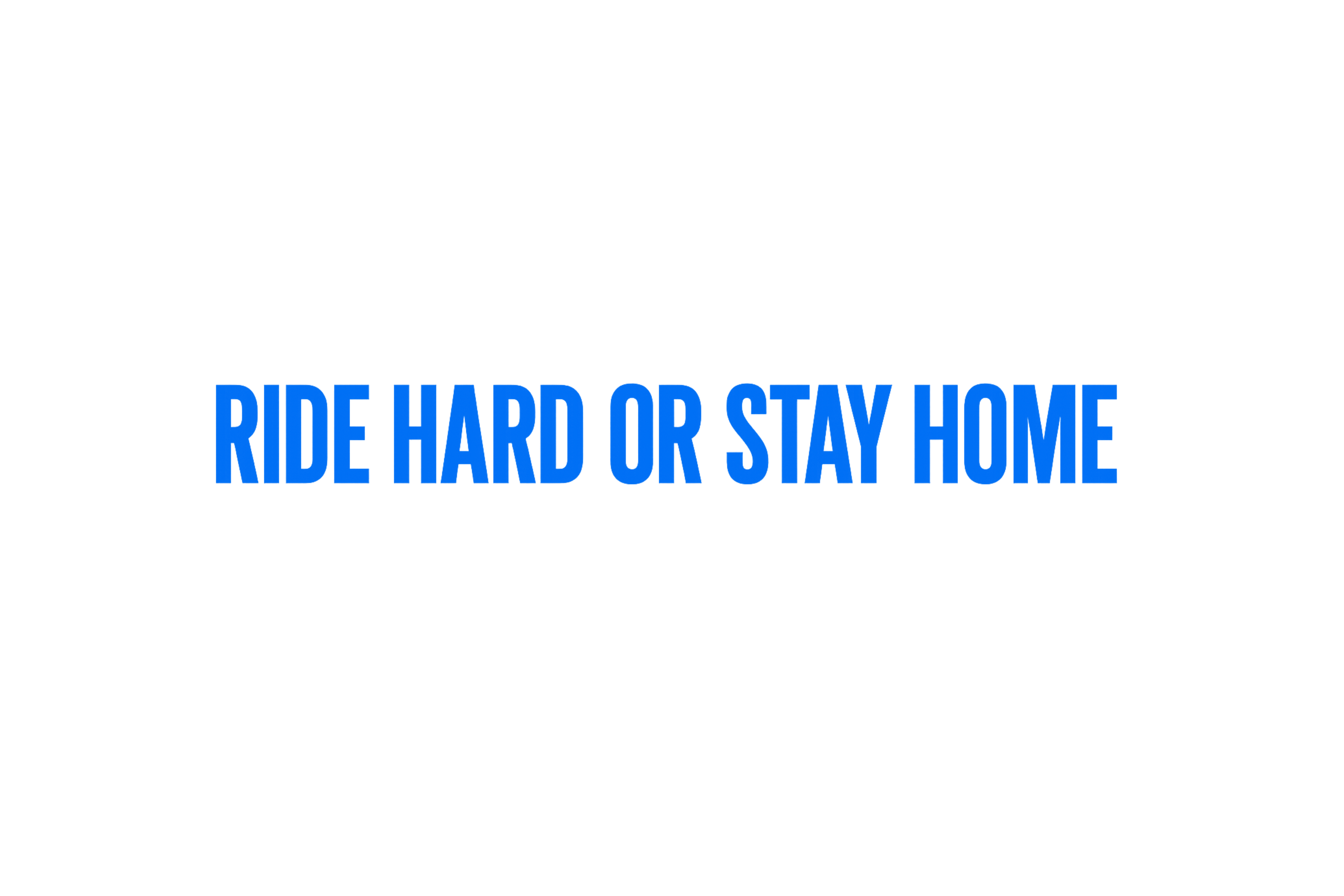 STICKER: RIDE HARD OR STAY HOME