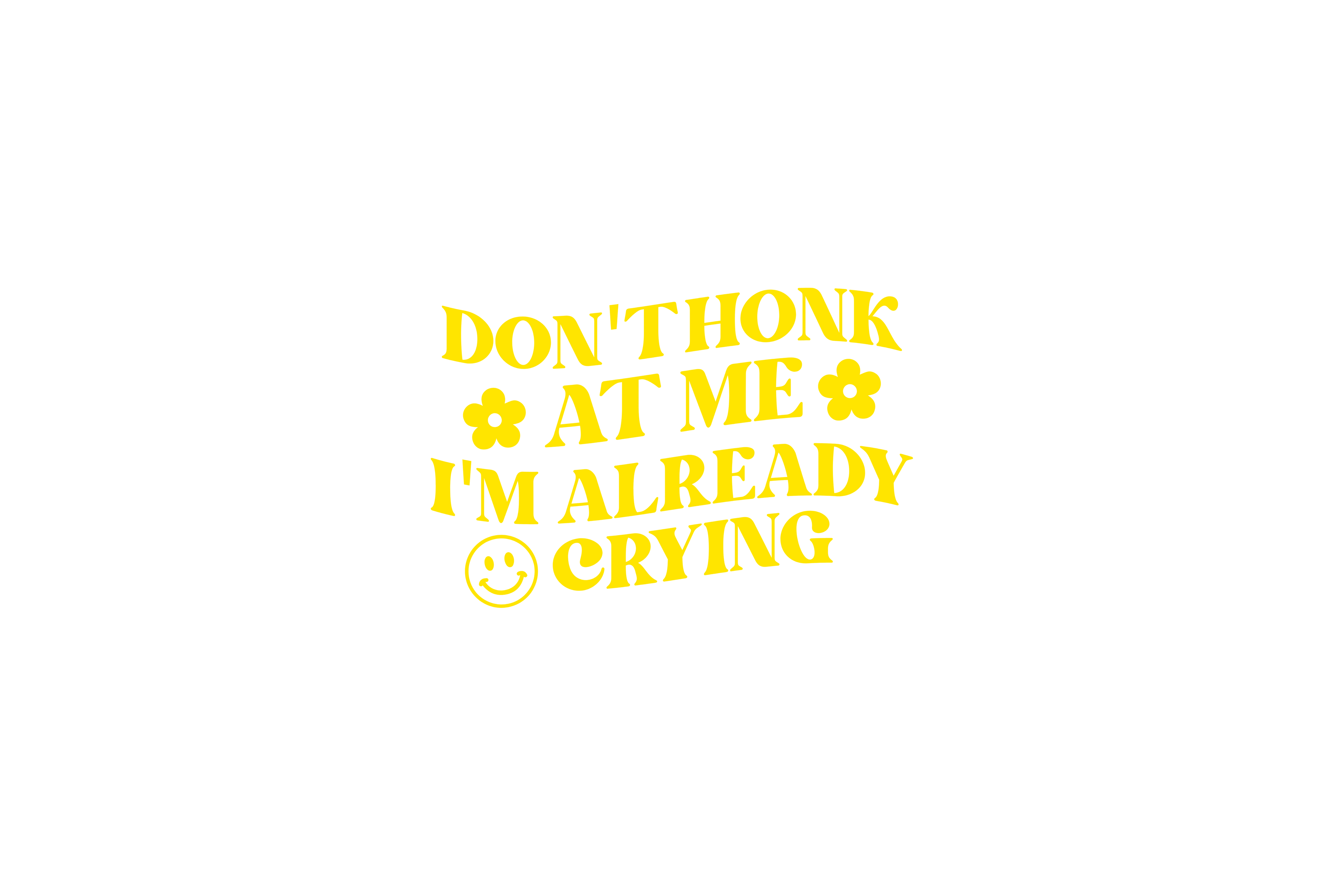 STICKER: DON'T HONK AT ME I'M ALREADY CRYING