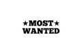 STICKER: MOST WANTED