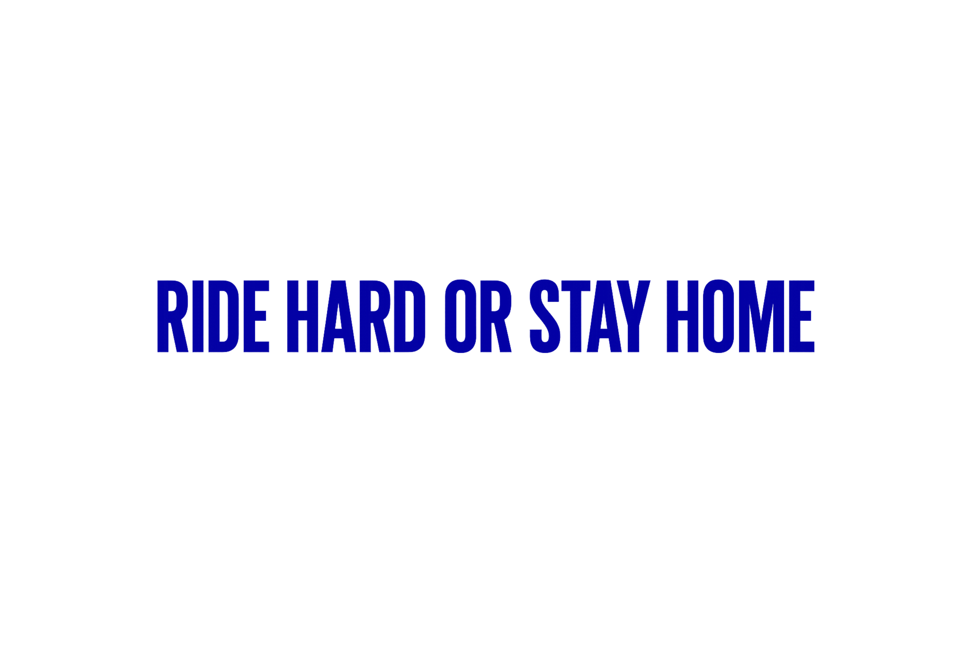 STICKER: RIDE HARD OR STAY HOME