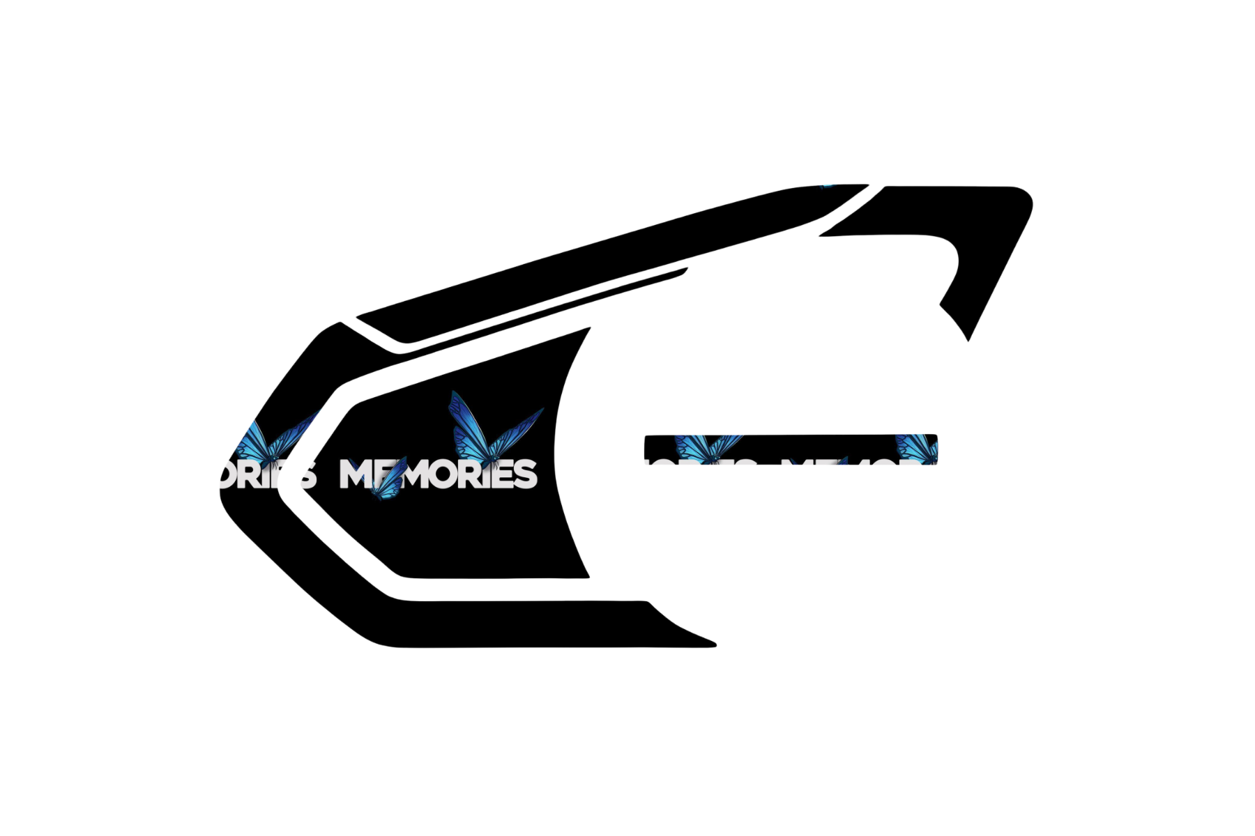 INTERCOM SKIN: BLUE BUTTERFLY