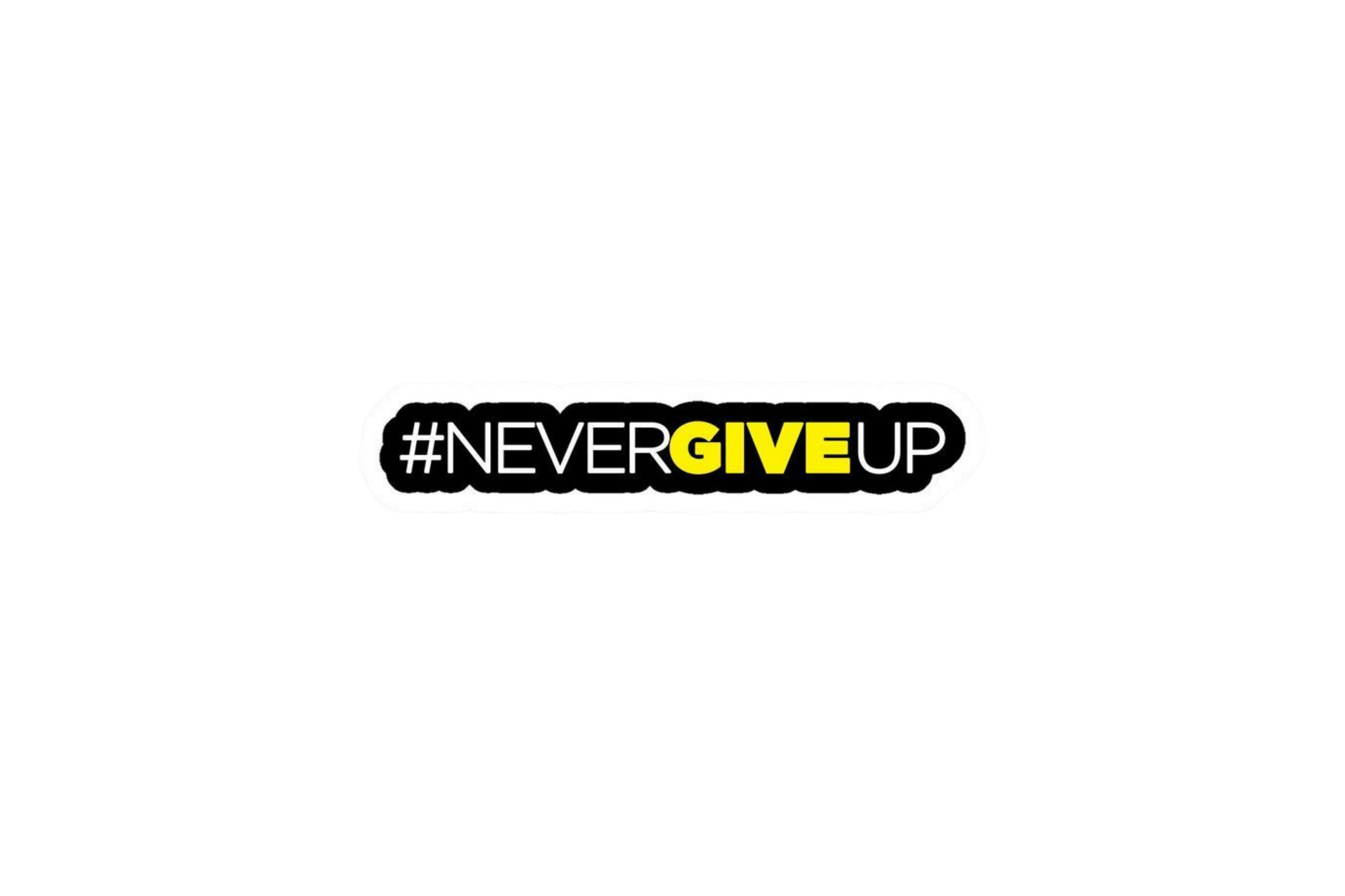STICKER: #NEVERGIVEUP