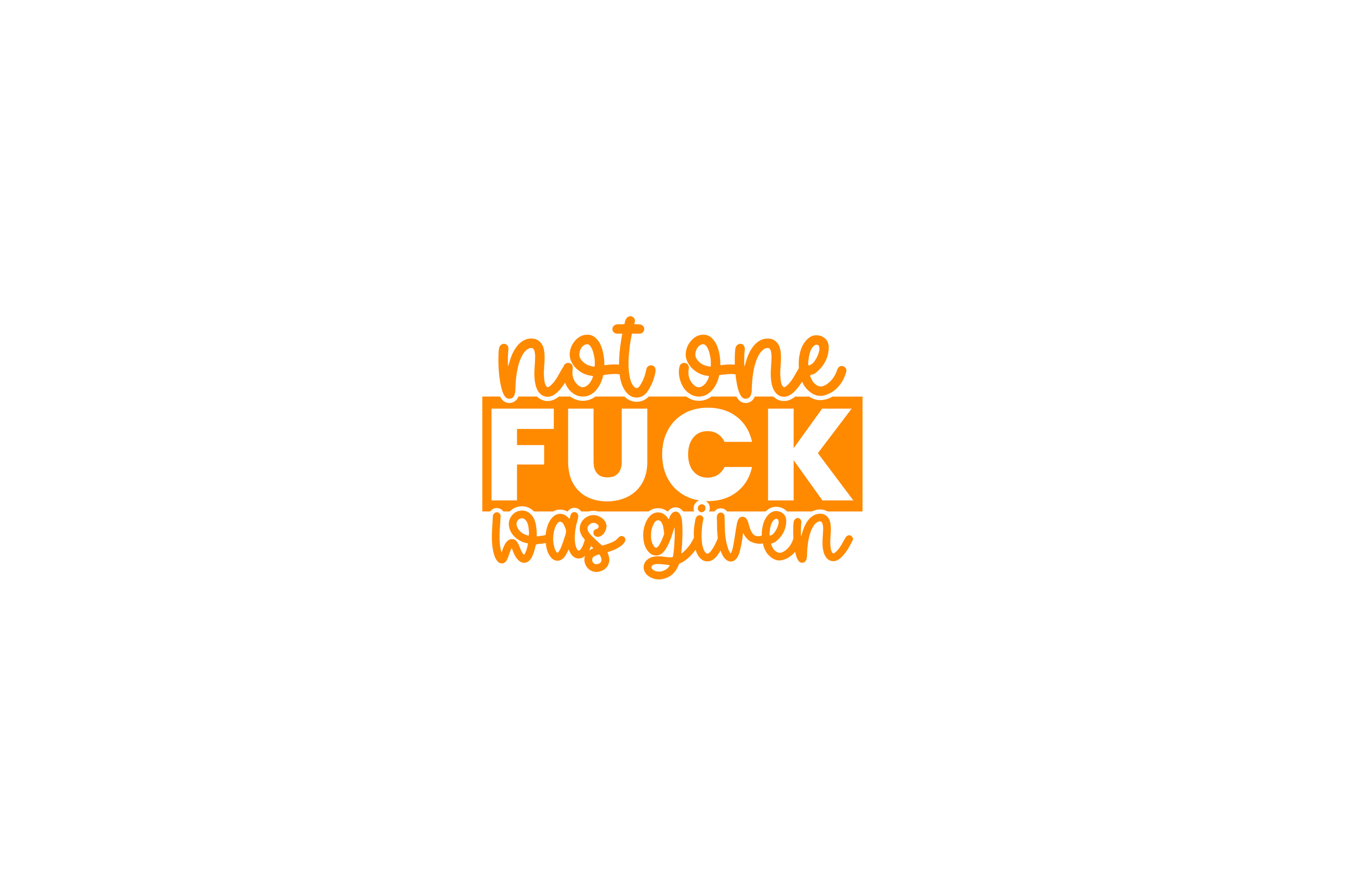 STICKER: NOT ONE FU*K WAS GIVEN