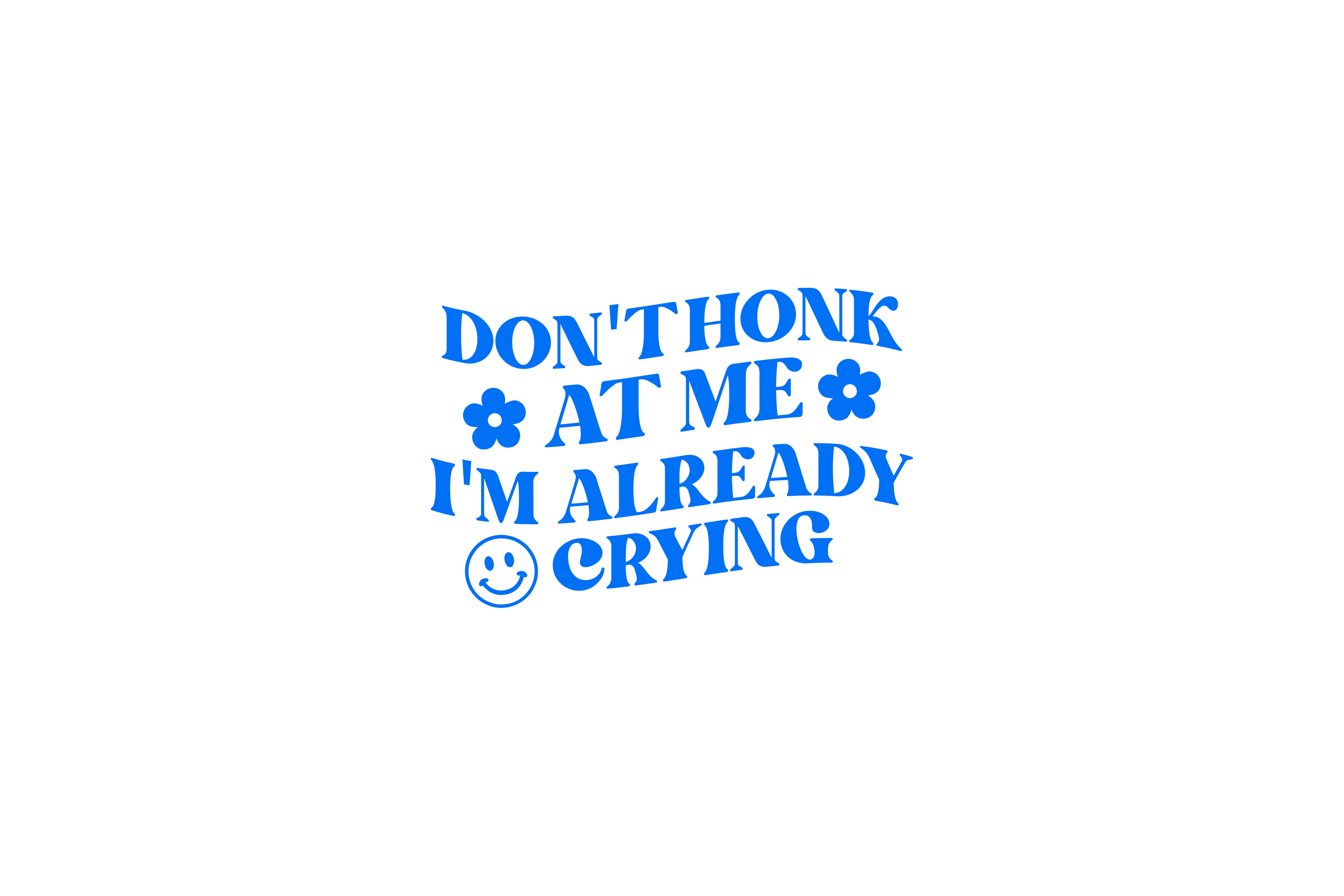 STICKER: DON'T HONK AT ME I'M ALREADY CRYING