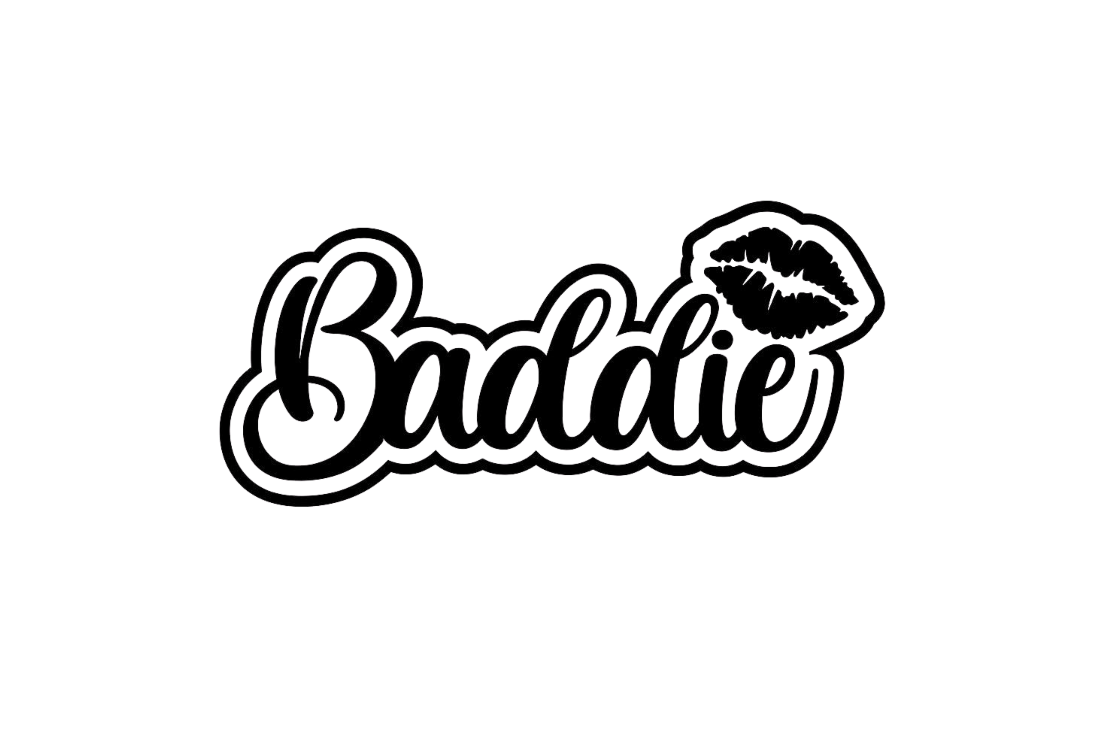 HELMET DECAL: BADDIE