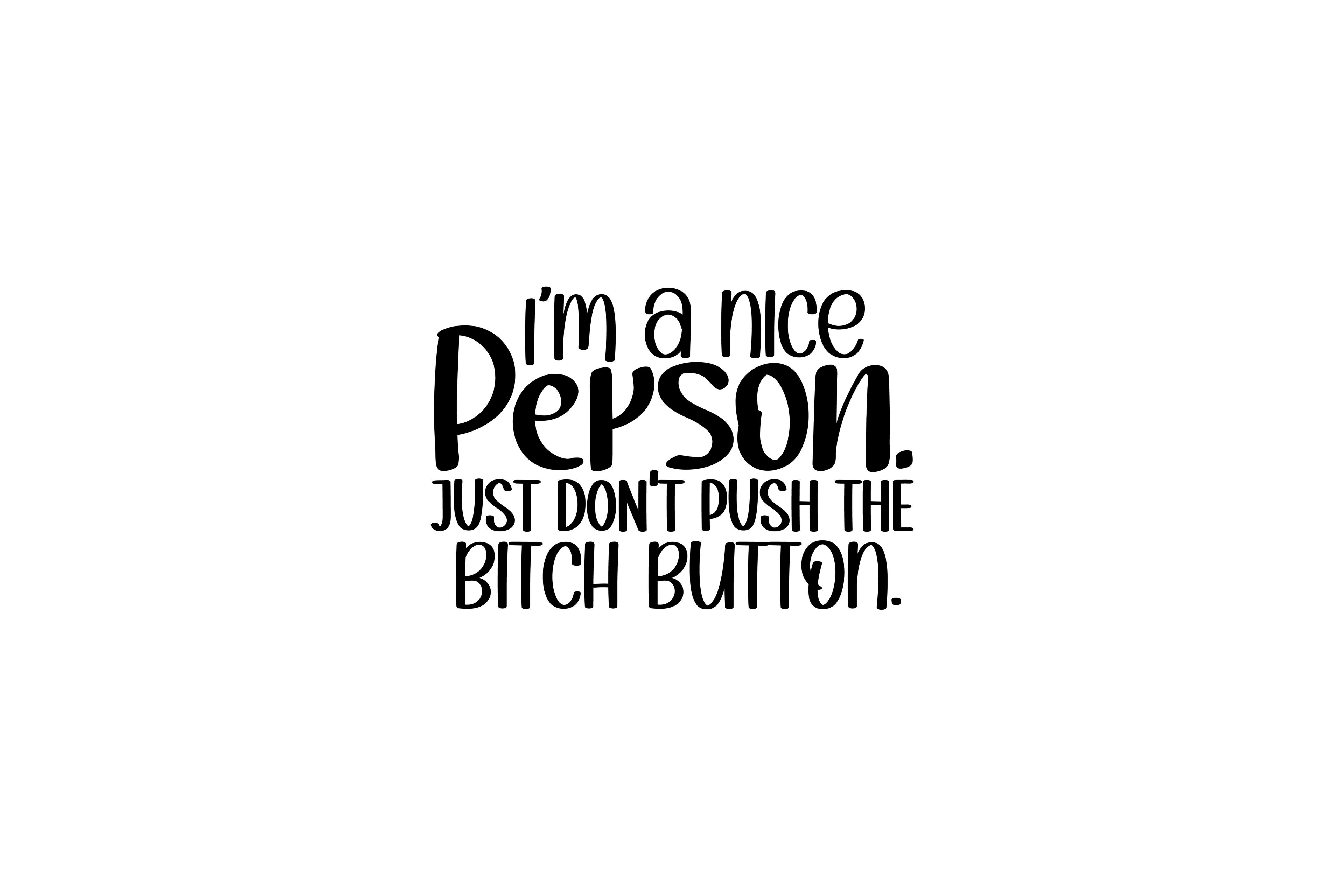 STICKER: I'M A NICE PERSON - OzDecalz