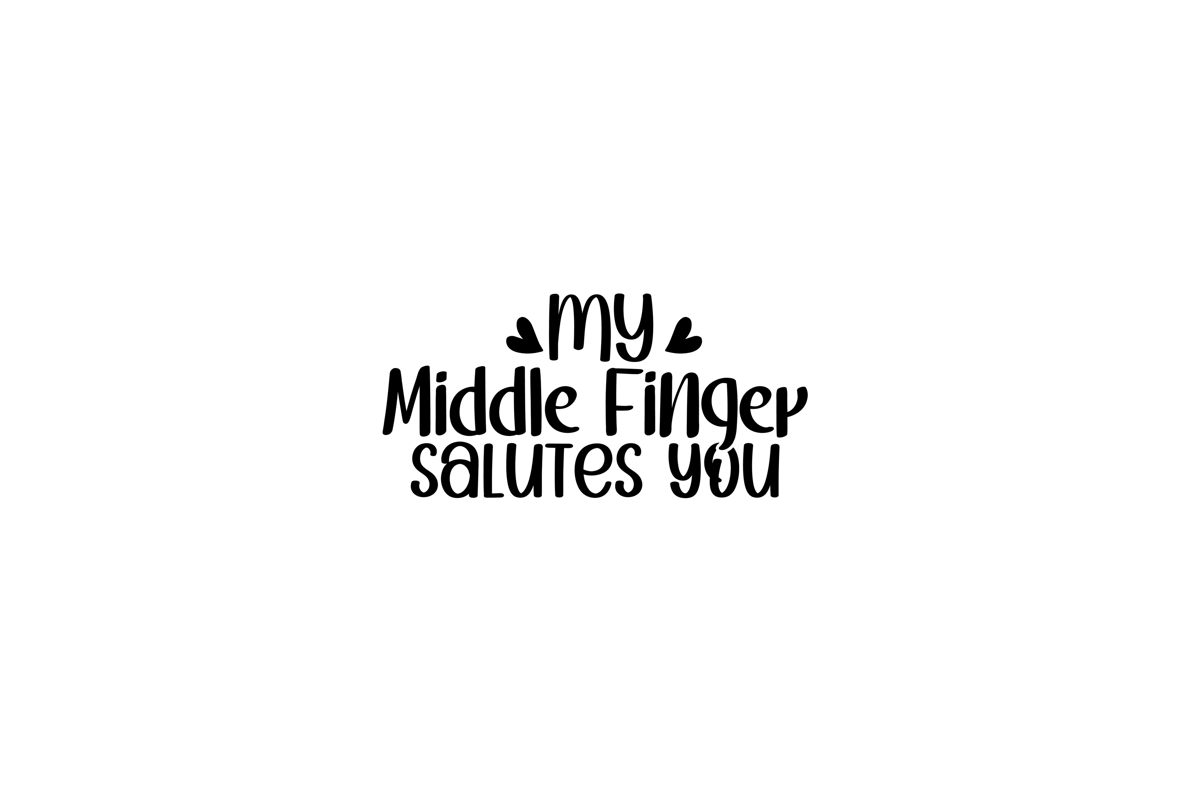 STICKER: MY MIDDLE FINGER SALUTES YOU - OzDecalz