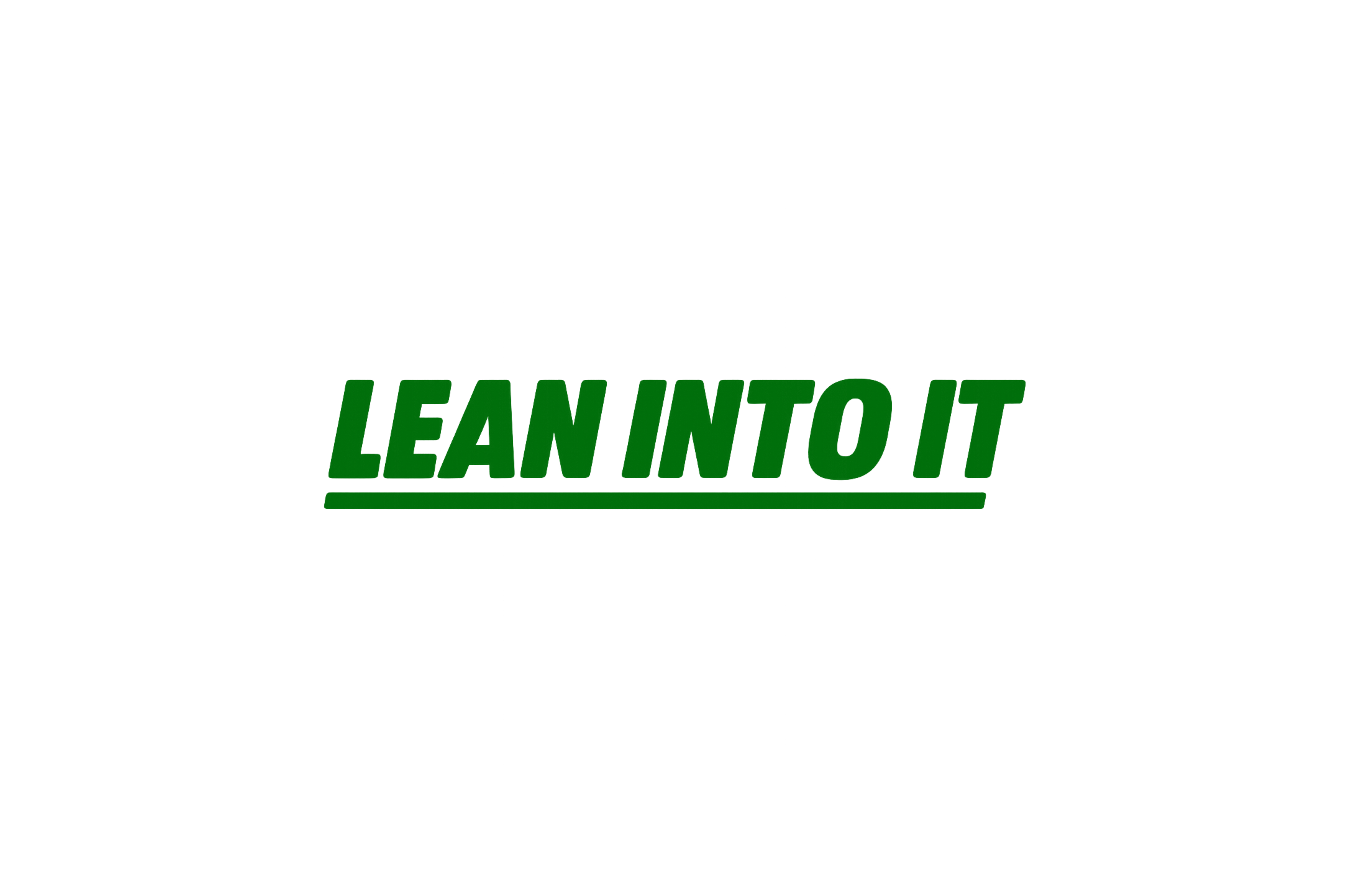 STICKER: LEAN INTO IT