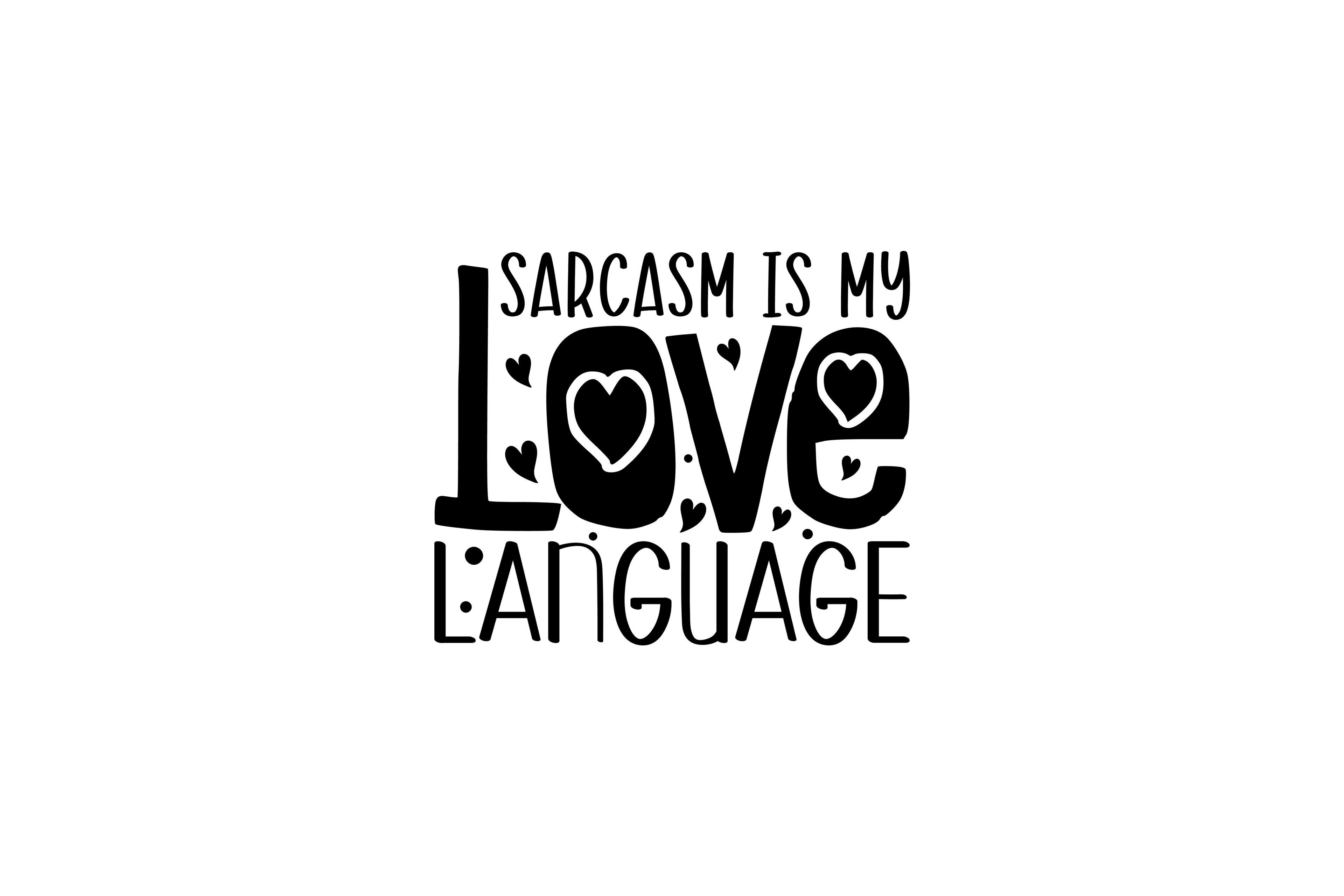 STICKER: SARCASM IS MY LOVE LANGUAGE 02 - OzDecalz