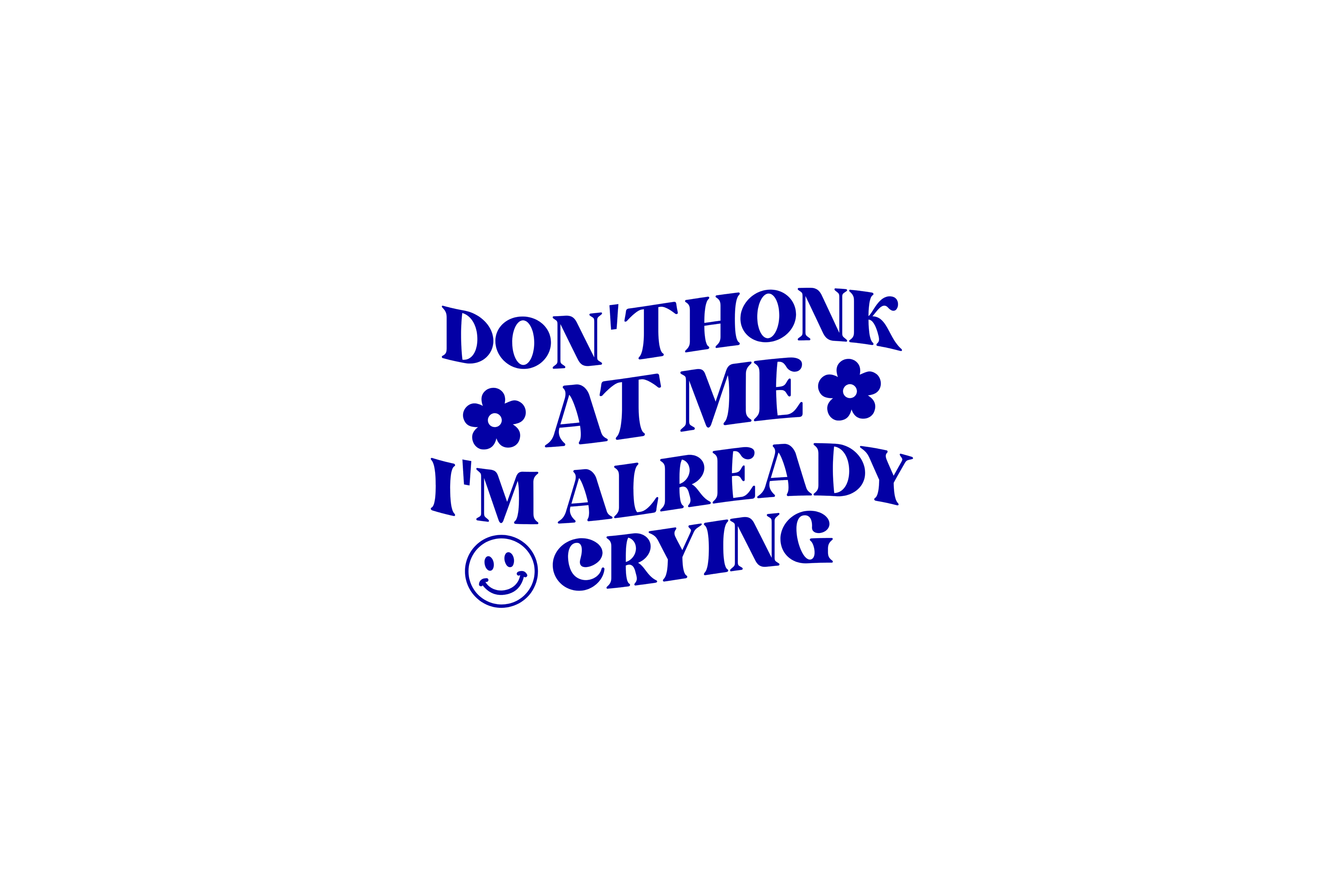 STICKER: DON'T HONK AT ME I'M ALREADY CRYING