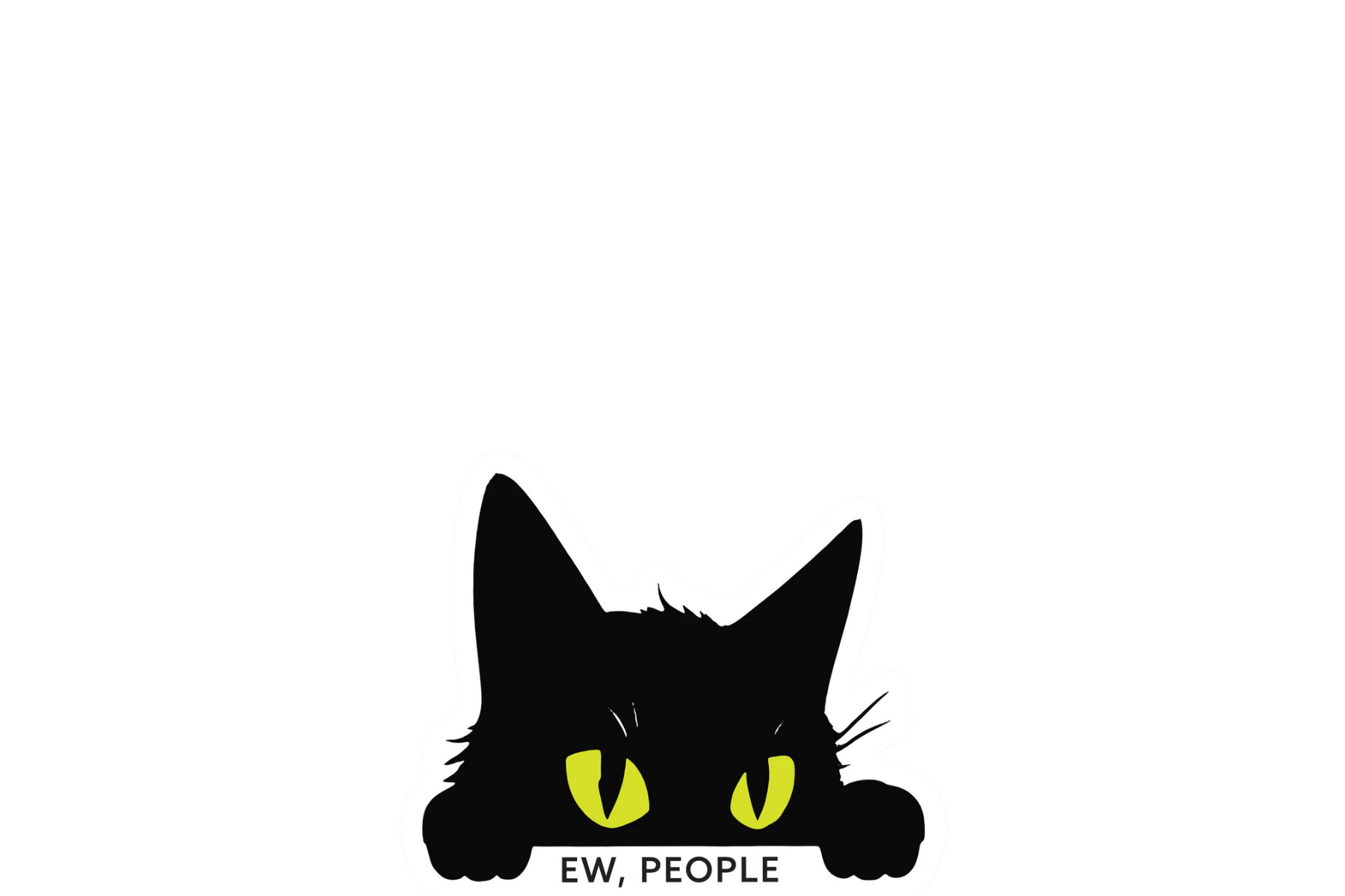 Peeper Sticker: CAT EW PEOPLE