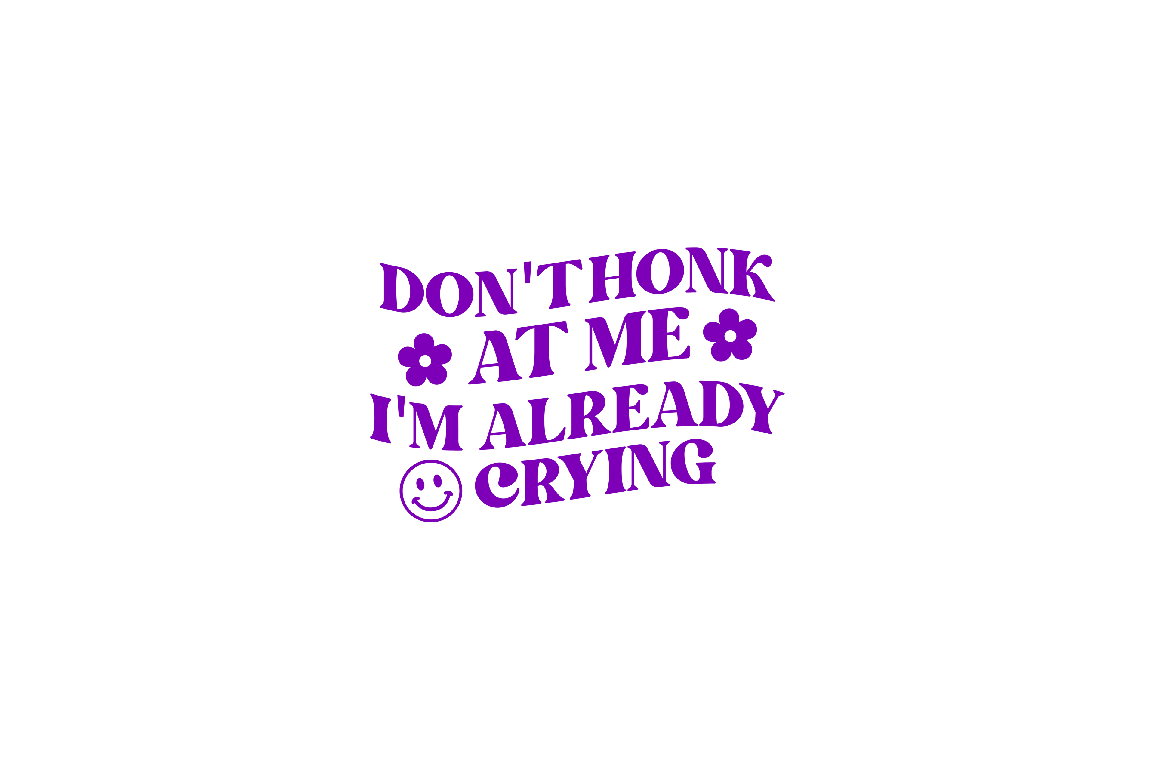STICKER: DON'T HONK AT ME I'M ALREADY CRYING