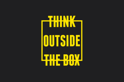 Think Outside the Box Sticker