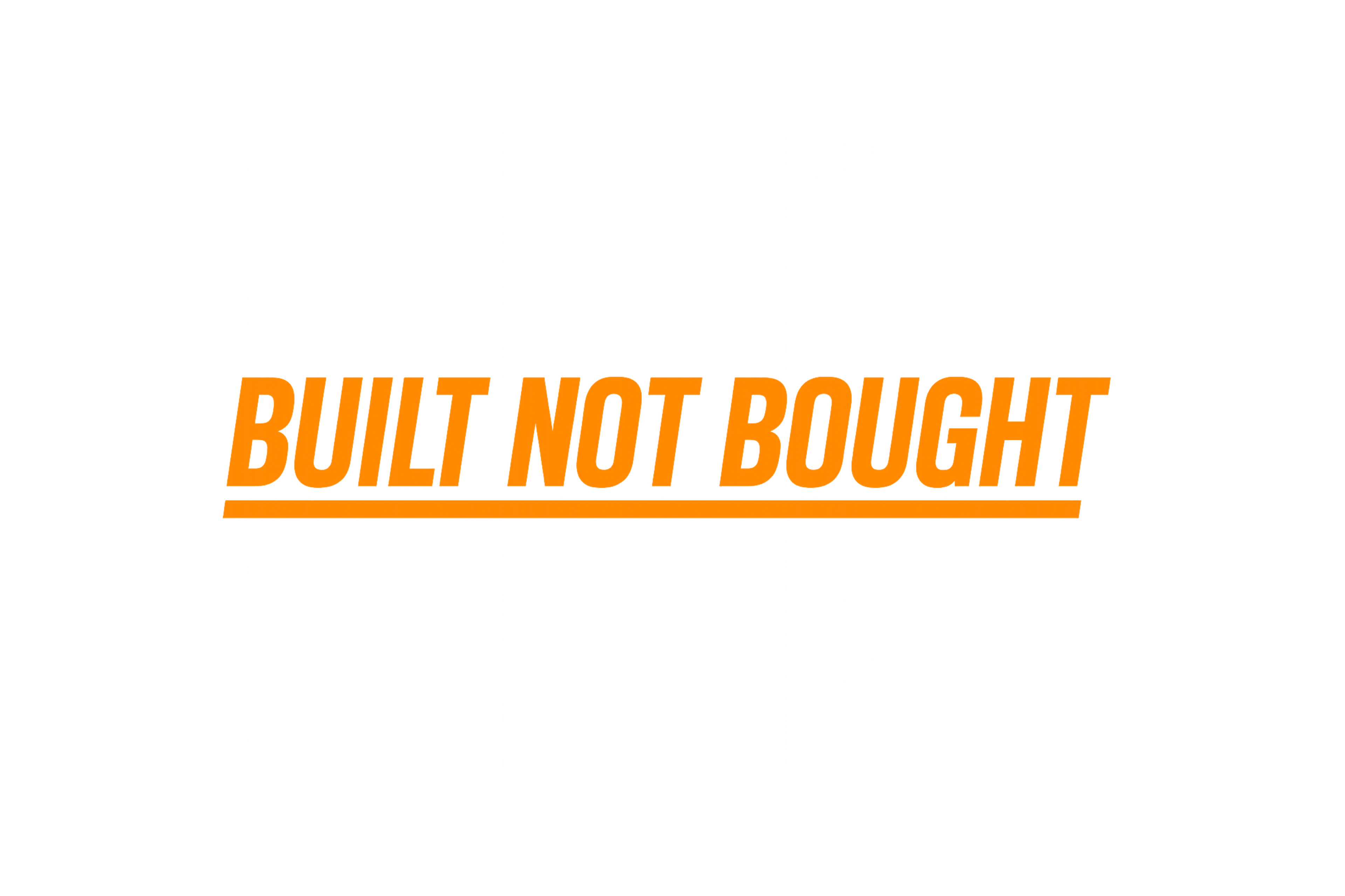 STICKER: BUILT NOT BOUGHT