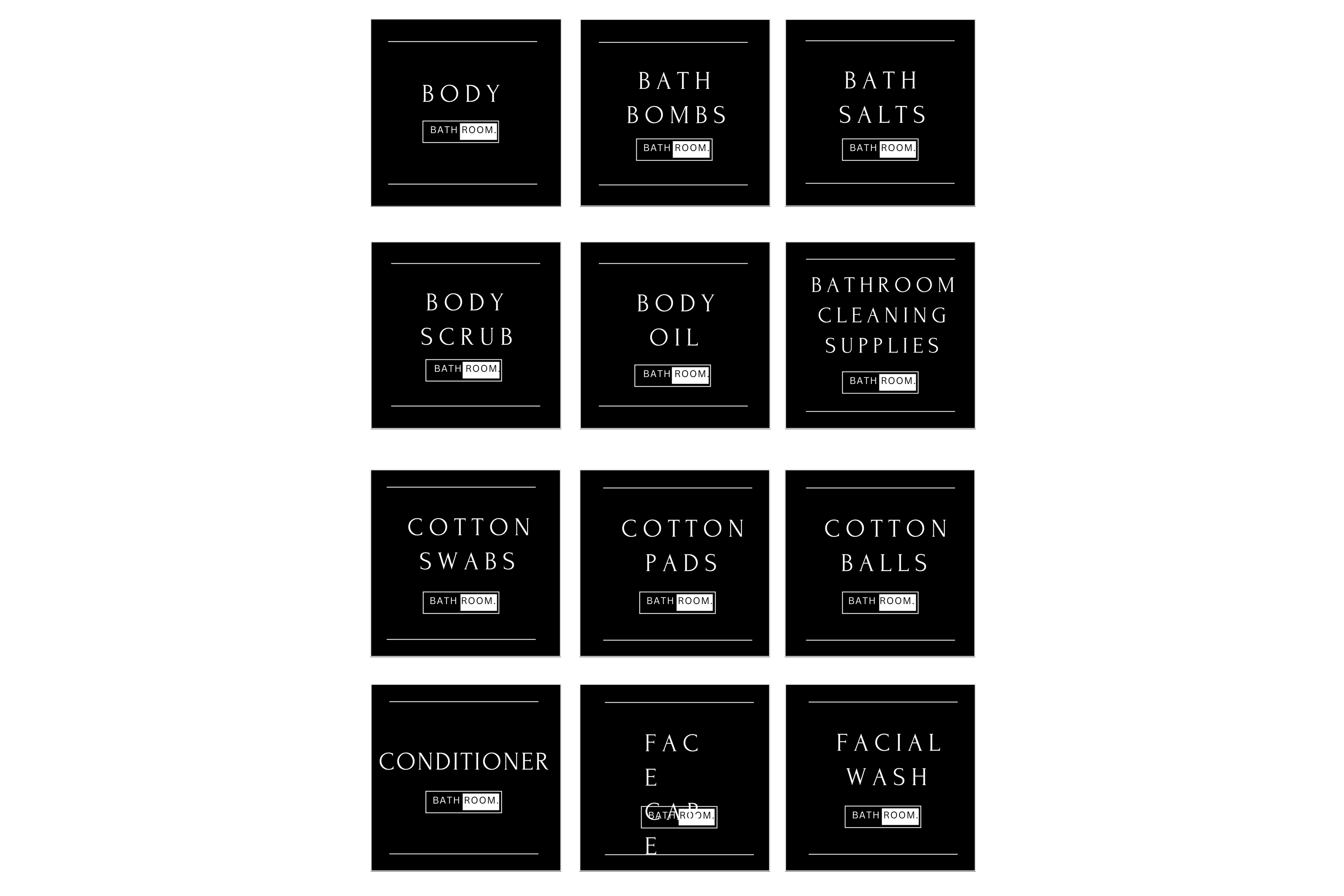 LABELS: BATHROOM - OzDecalz
