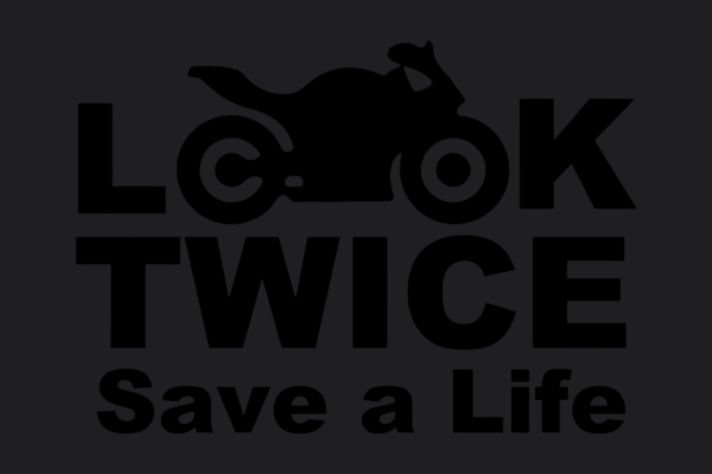 Look Twice Save a Life Sticker