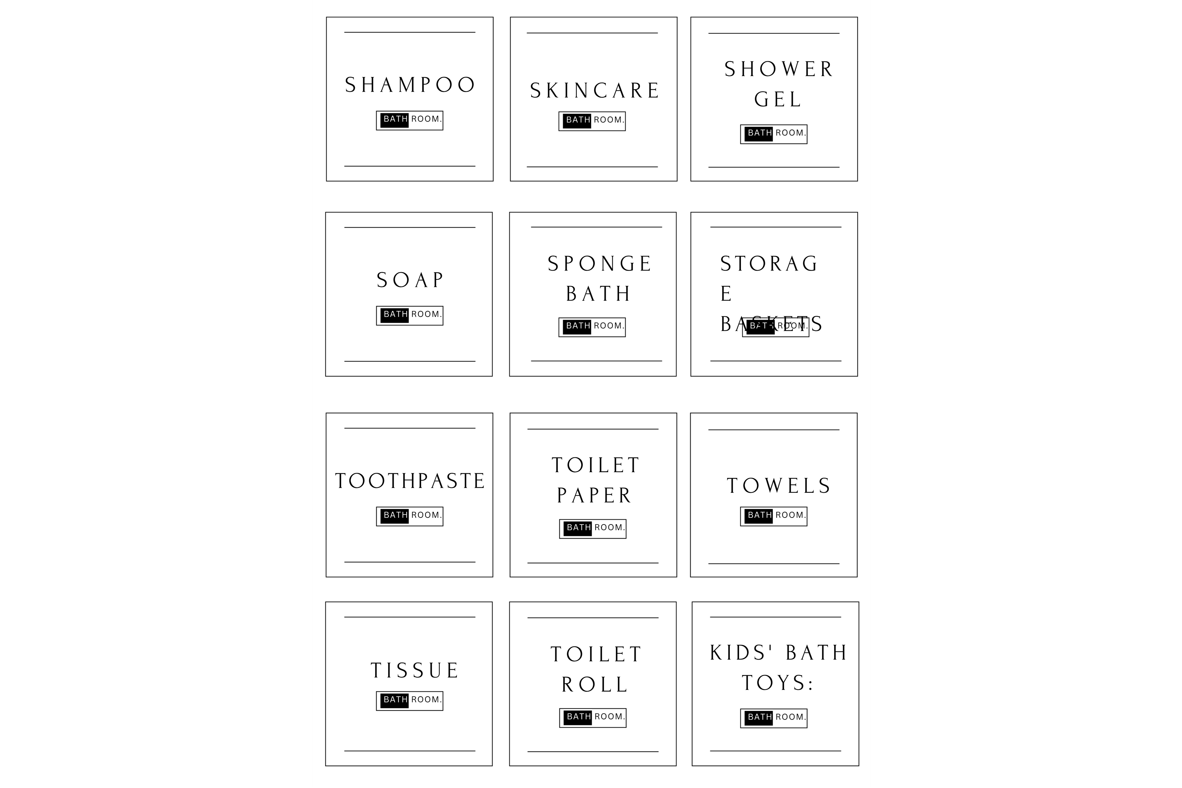 LABELS: BATHROOM - OzDecalz