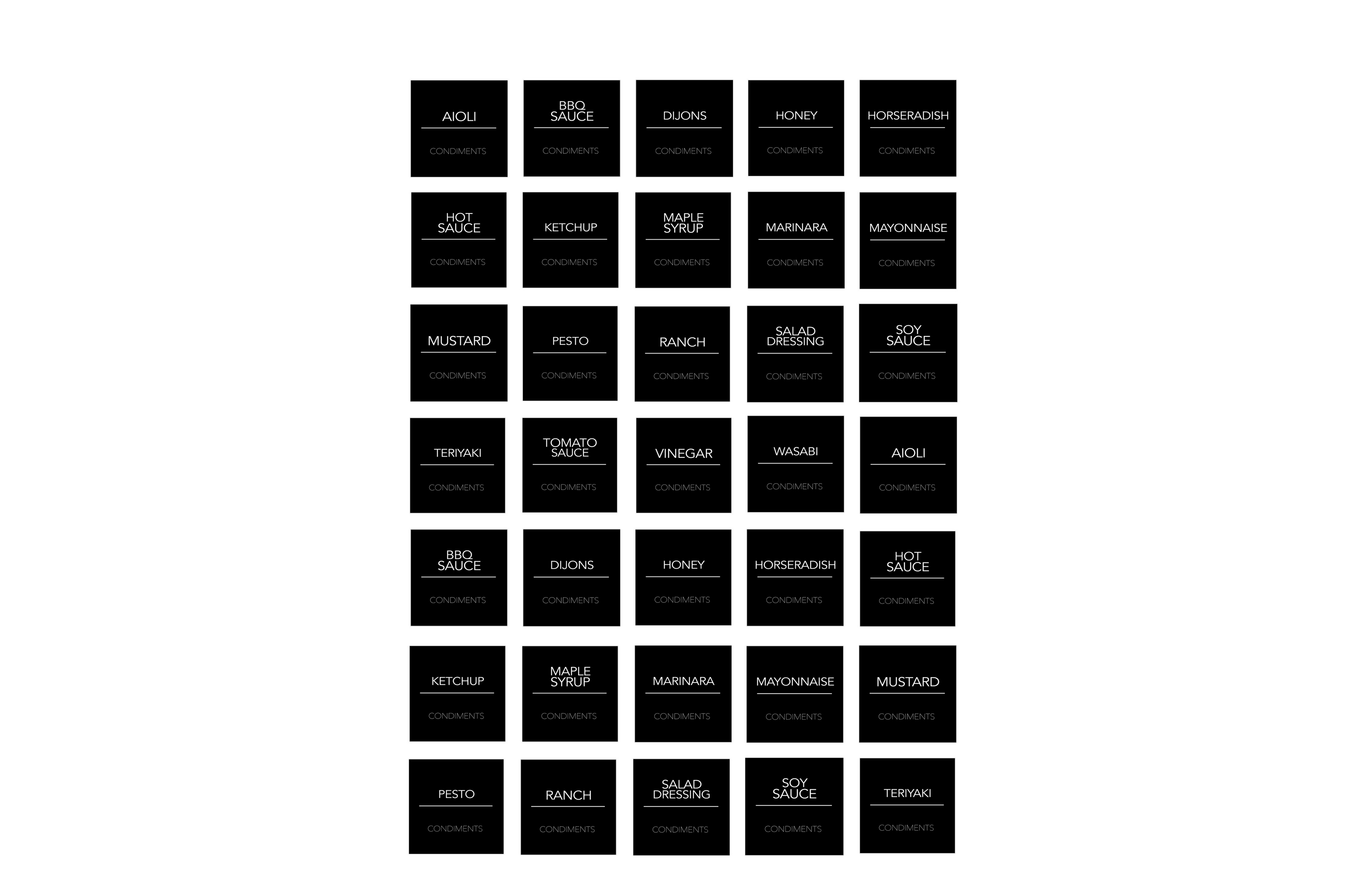 LABELS: KITCHEN - OzDecalz