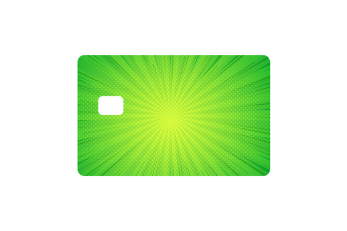 CARD WRAP: GREEN COMIC - OzDecalz