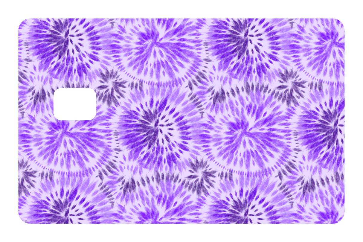 CARD WRAP: TIE DYE (PURPLE)