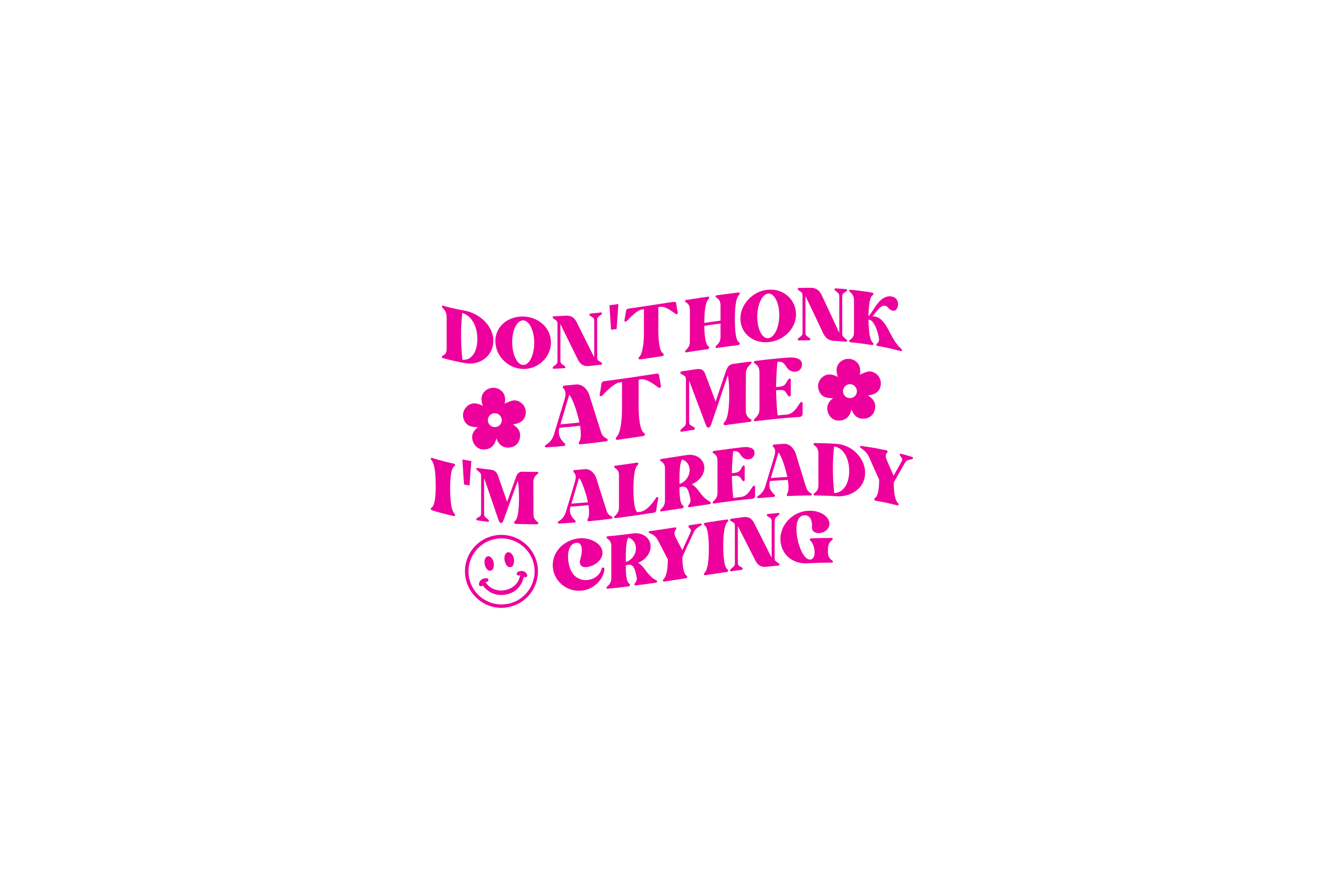 STICKER: DON'T HONK AT ME I'M ALREADY CRYING
