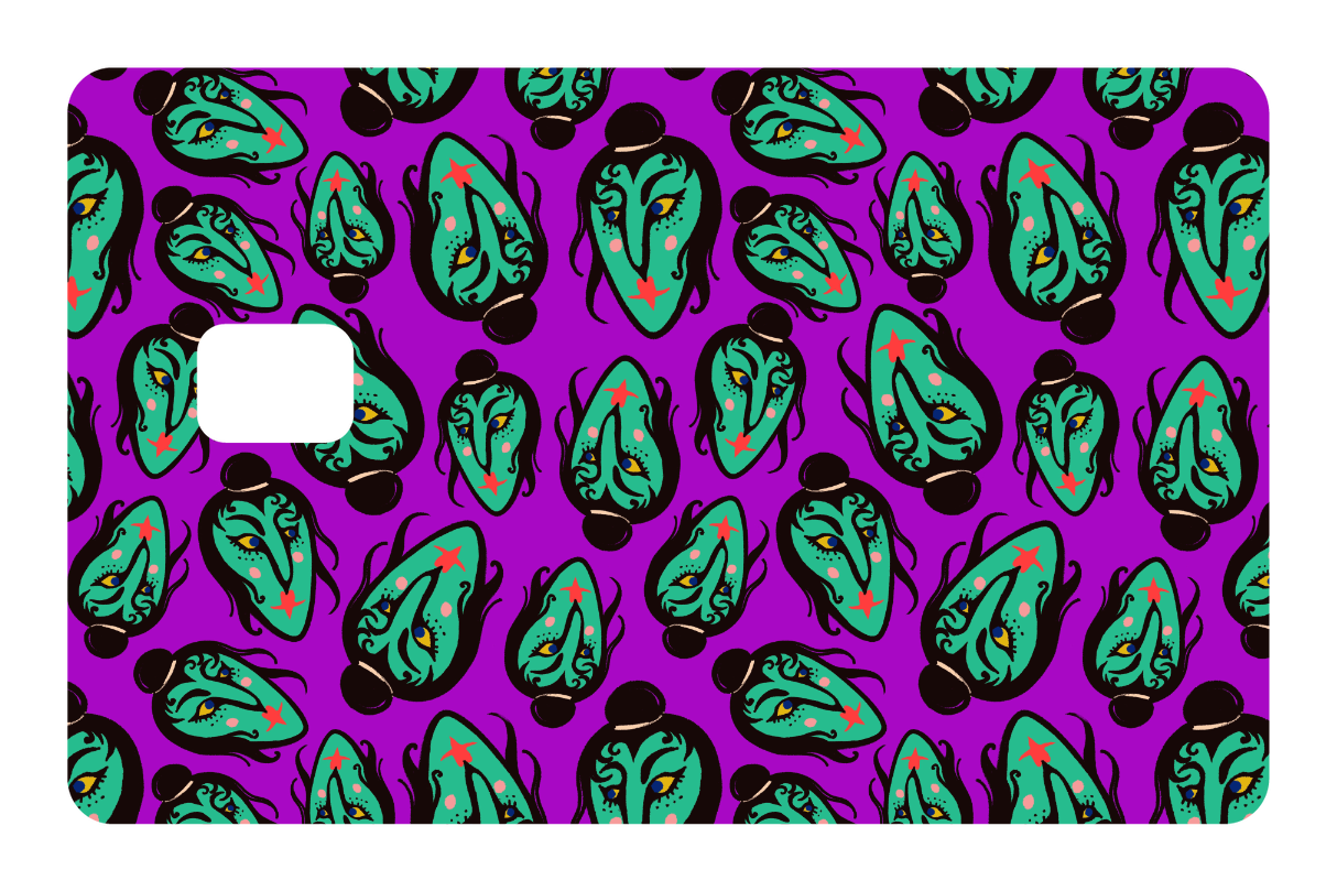 CARD WRAP: GENIE (PURPLE)