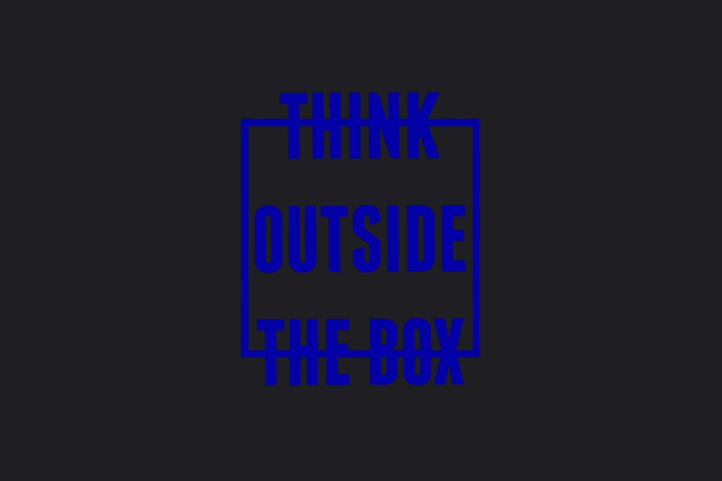 Think Outside the Box Sticker