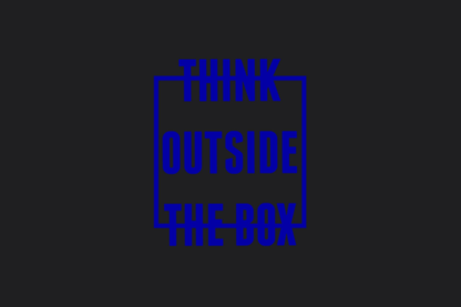 Think Outside the Box Sticker