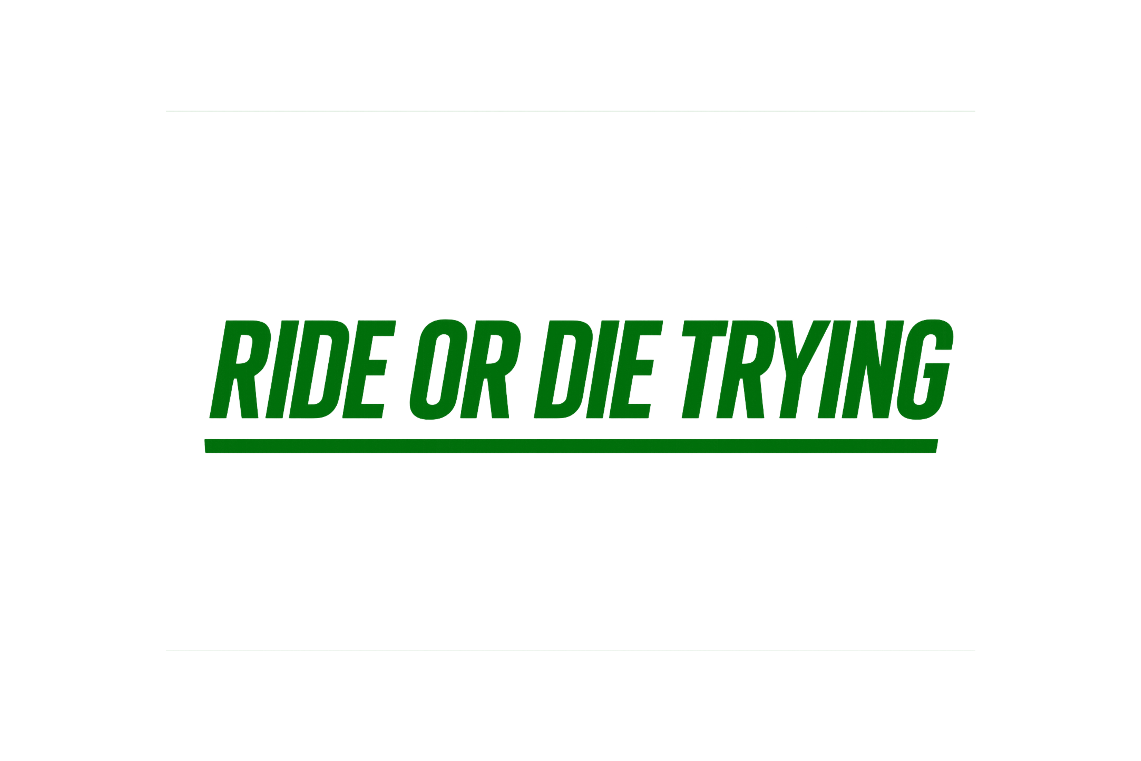 STICKER: RIDE OR DIE TRYING