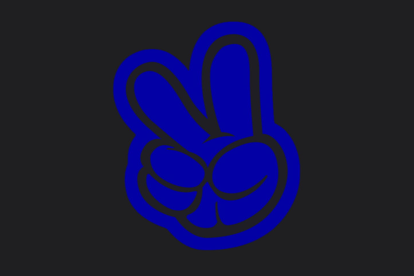 Peace Hand Sticker