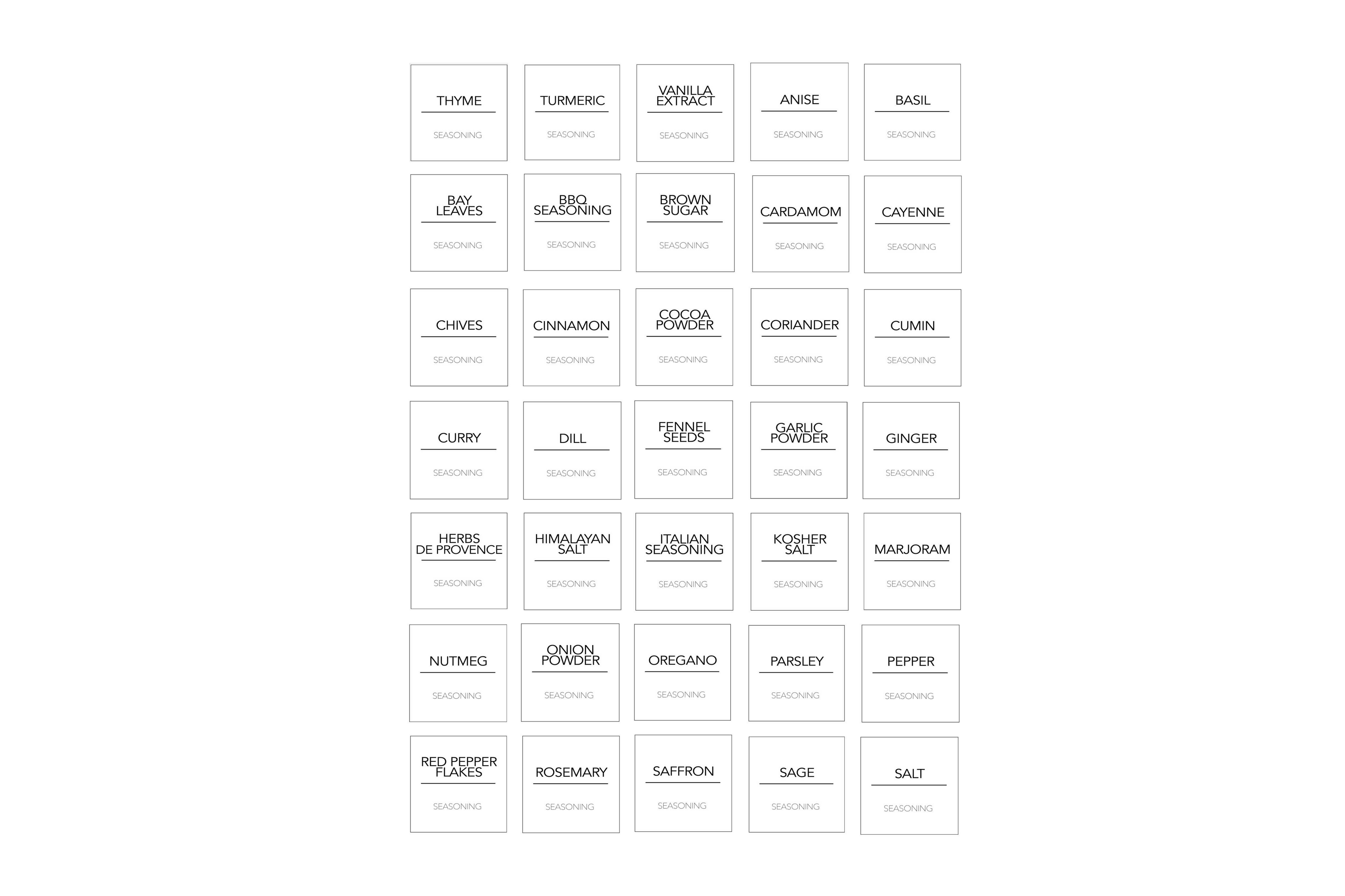 LABELS: KITCHEN - OzDecalz